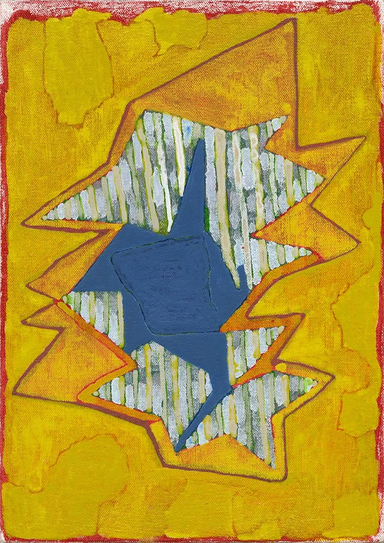 untitled, acrylic on canvas on panel, 12 x 8.5 inches, 2015