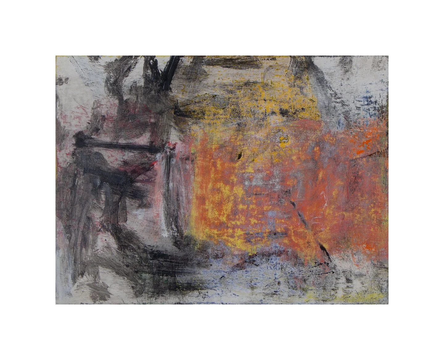 untitled, acrylic on canvas on panel, 12 x 16 inches, 2025