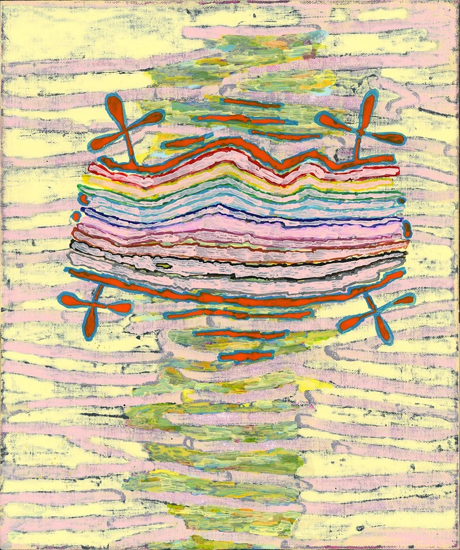 untitled, acrylic on canvas on panel, 20 x 16.5 inches, 2010
