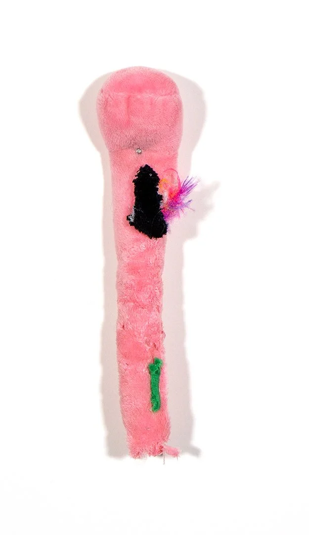 leg, dog toys and thread, dimensions variable, 2025