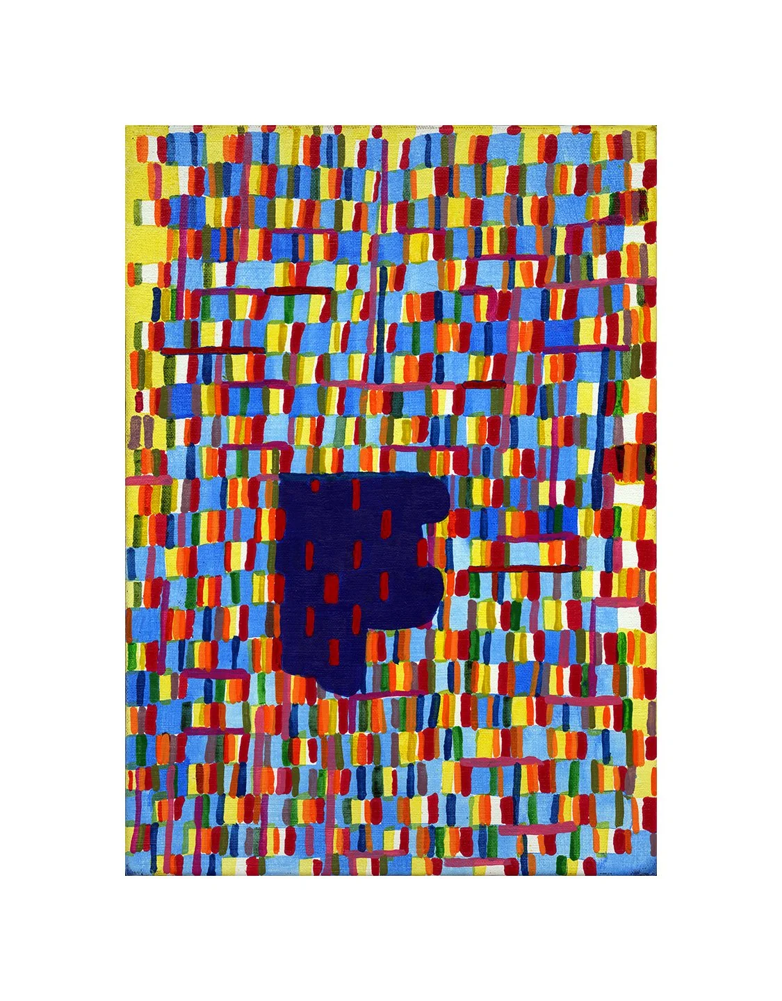 untitled, acrylic on canvas on panel, 12 x 8.5 inches, 2015