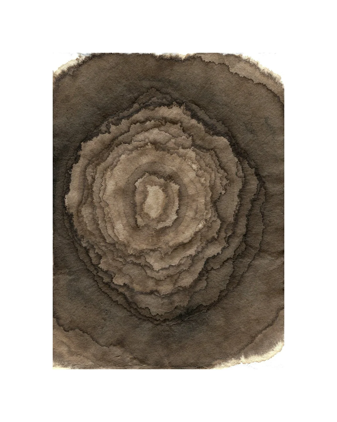 remembering accardo tackle #90, Sumi and walnut ink on paper, 6 x 4.5 inches, 2026