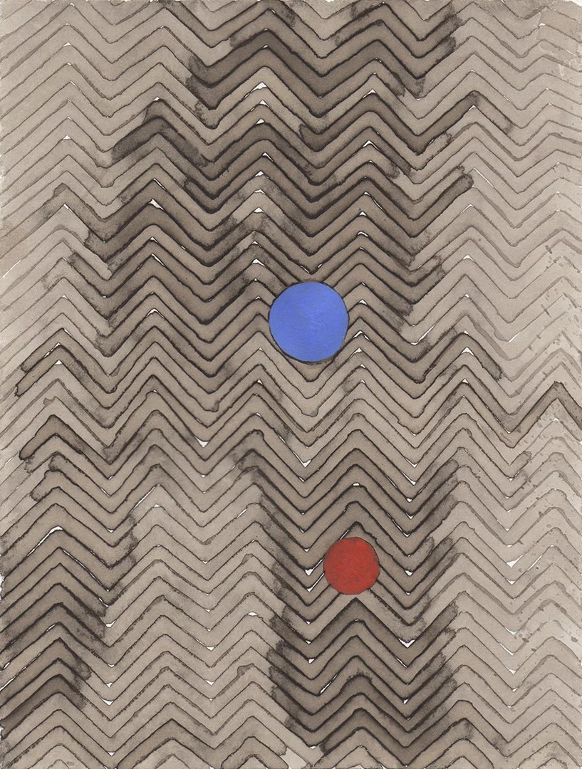 remembering accardo tackle #34, walnut ink and acrylic on paper, 9 x 6.75 inches, 2020