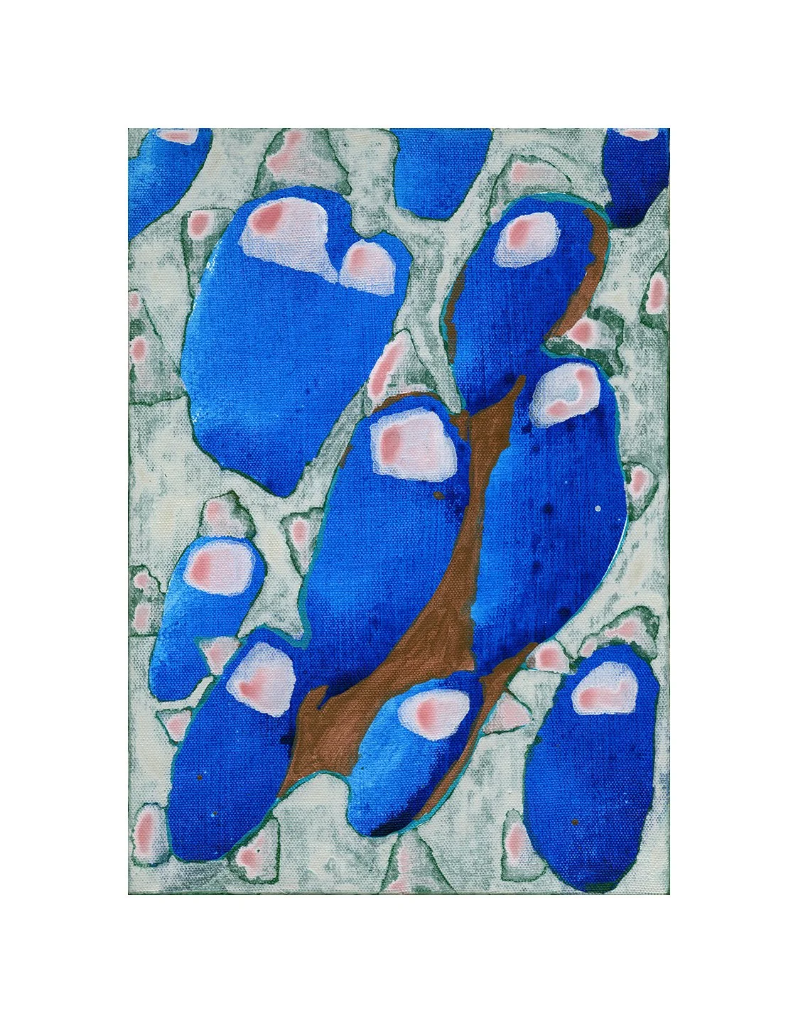 untitled, acrylic on canvas on panel, 12 x 8.5 inches, 2015