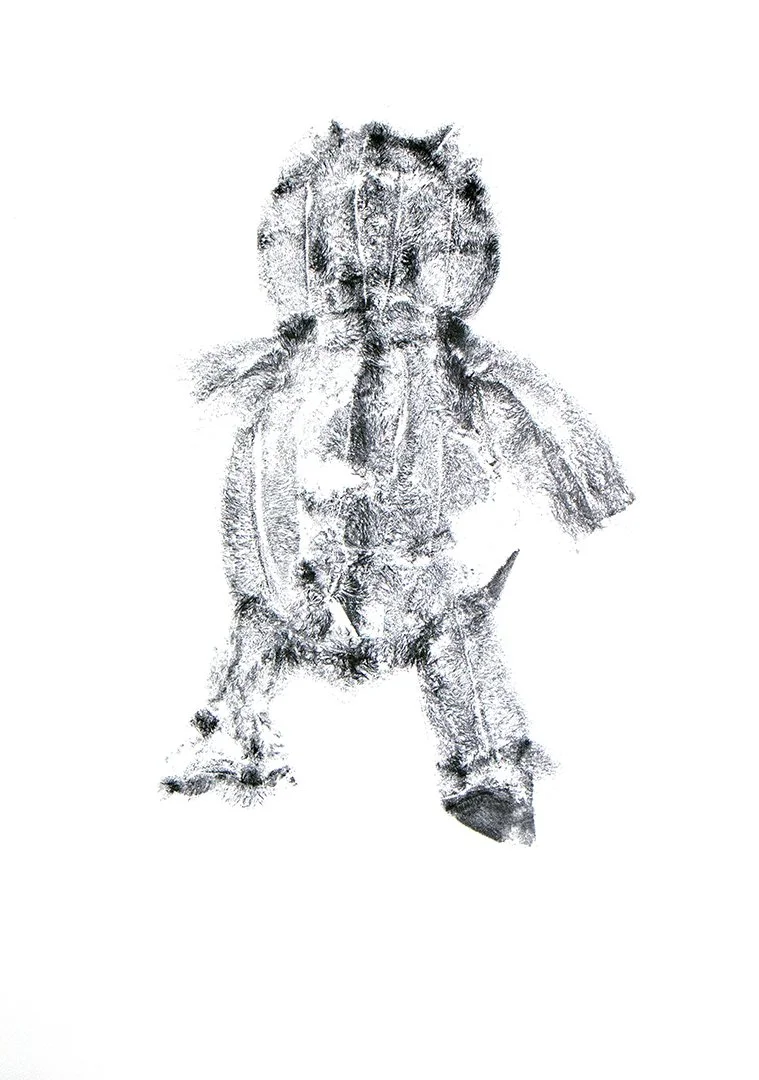 untitled, monoprint, 25 x 17.75 inches, 2025