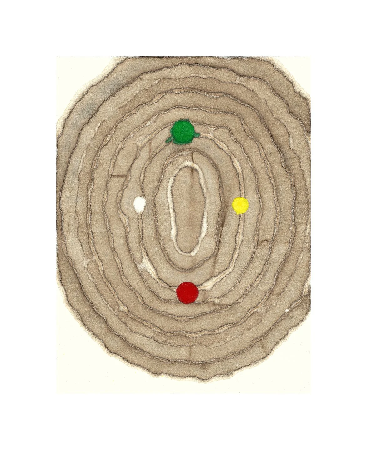 remembering accardo tackle #83, walnut ink and acrylic on paper, 6 x 4.5 inches, 2024