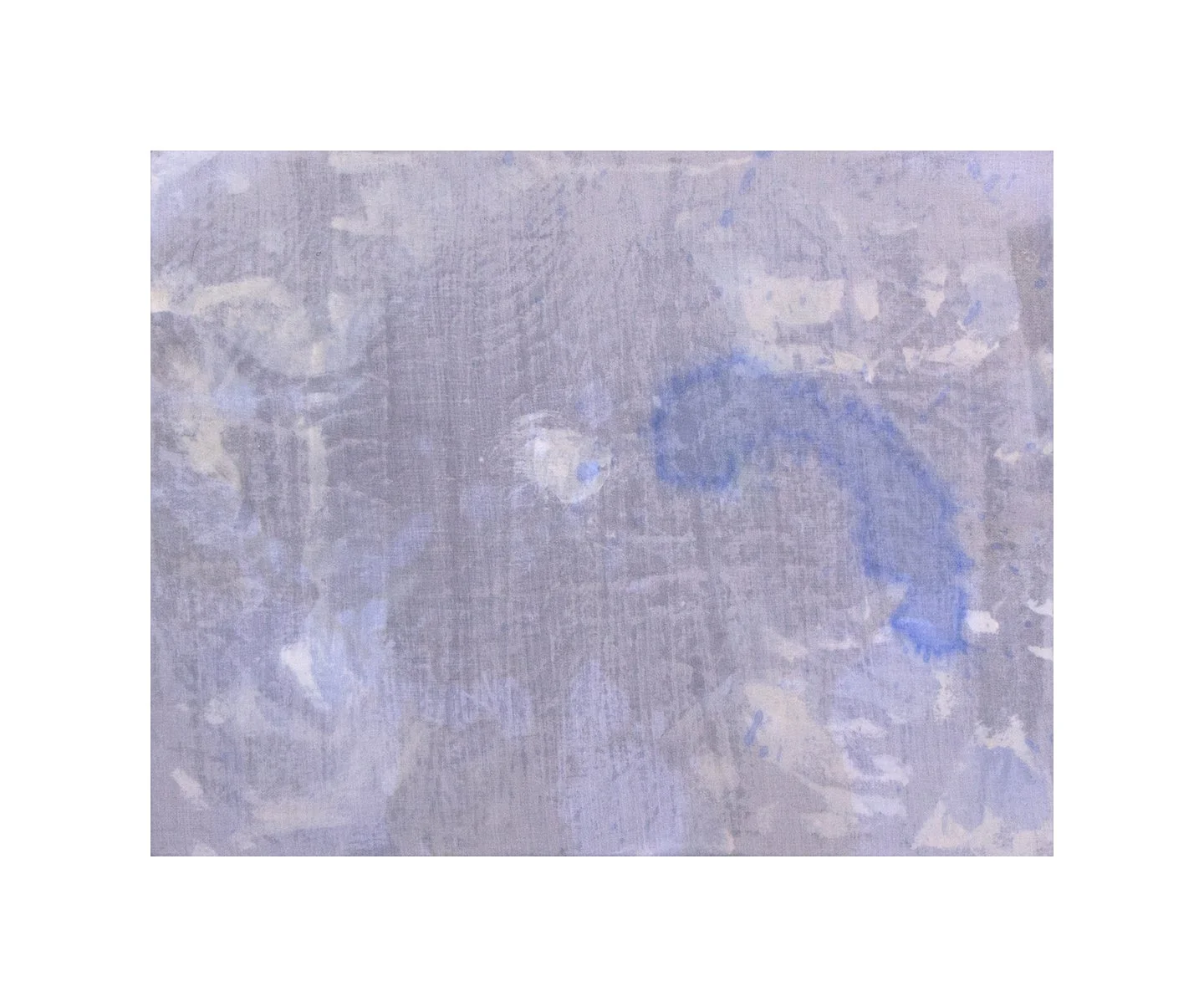 more huckleberries, acrylic and bed sheet on canvas on panel, 11 x 14 inches, 2025