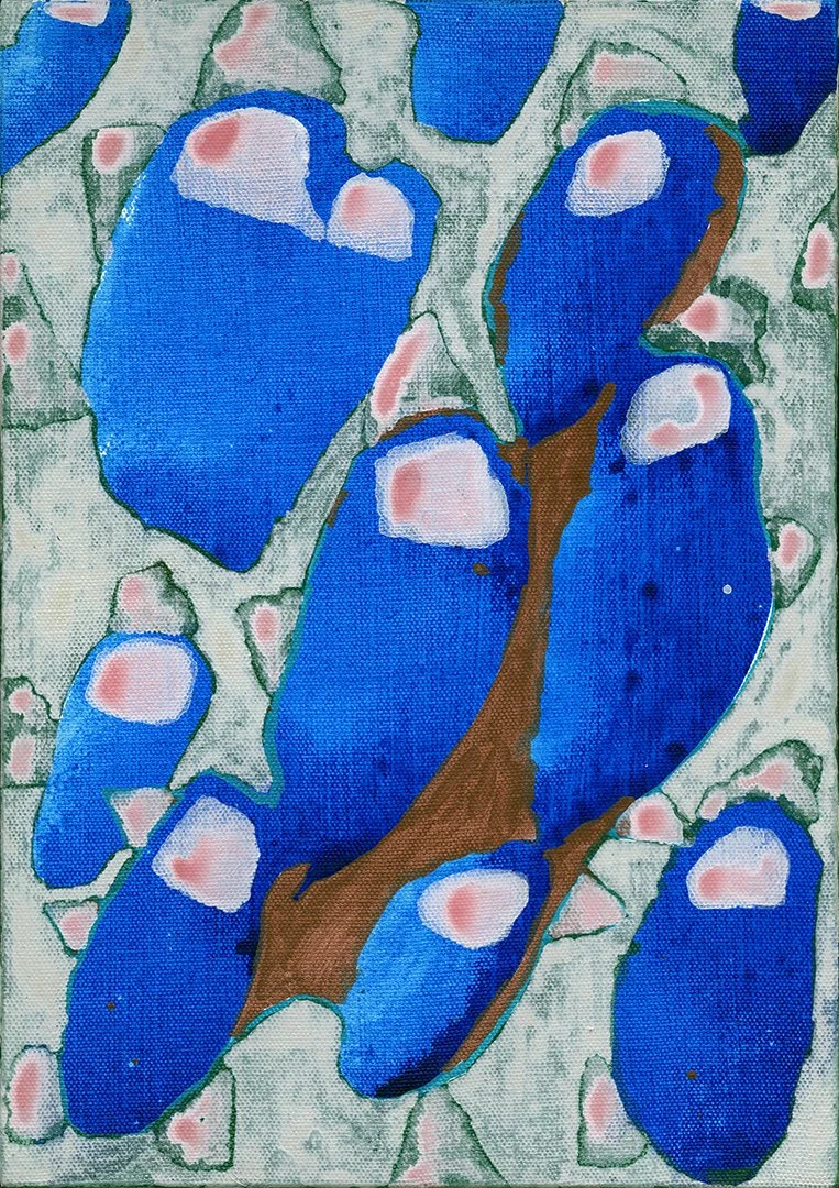 untitled, acrylic on canvas on panel, 12 x 8.5 inches, 2015