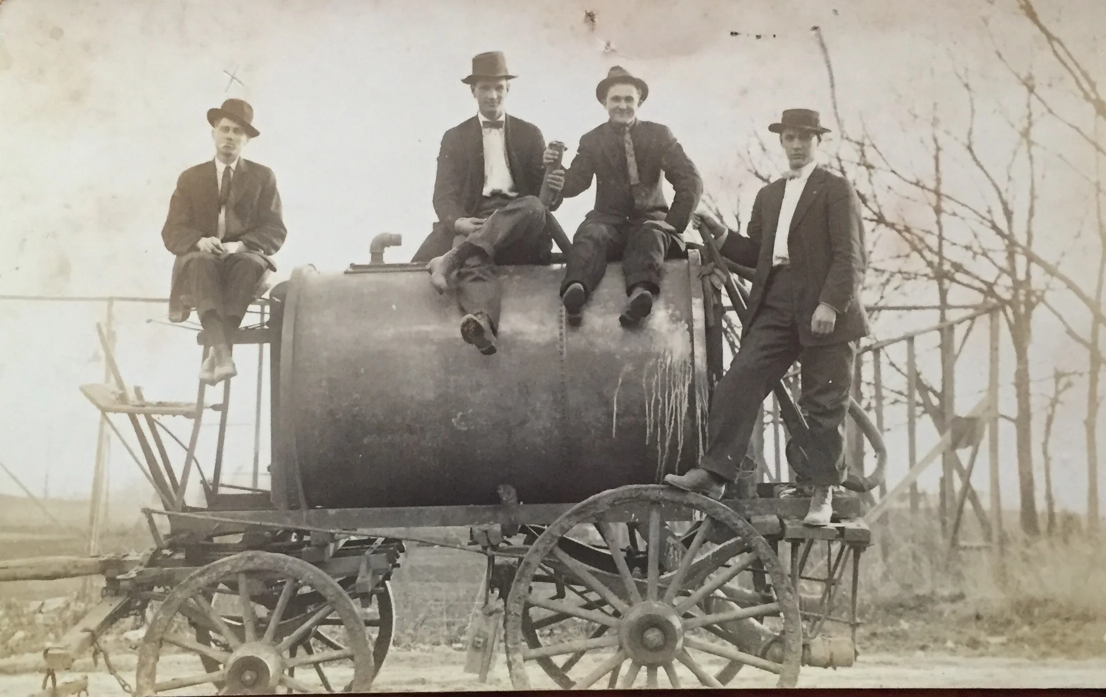 New-fangled machinery: let's drink (moonshine) to that! 