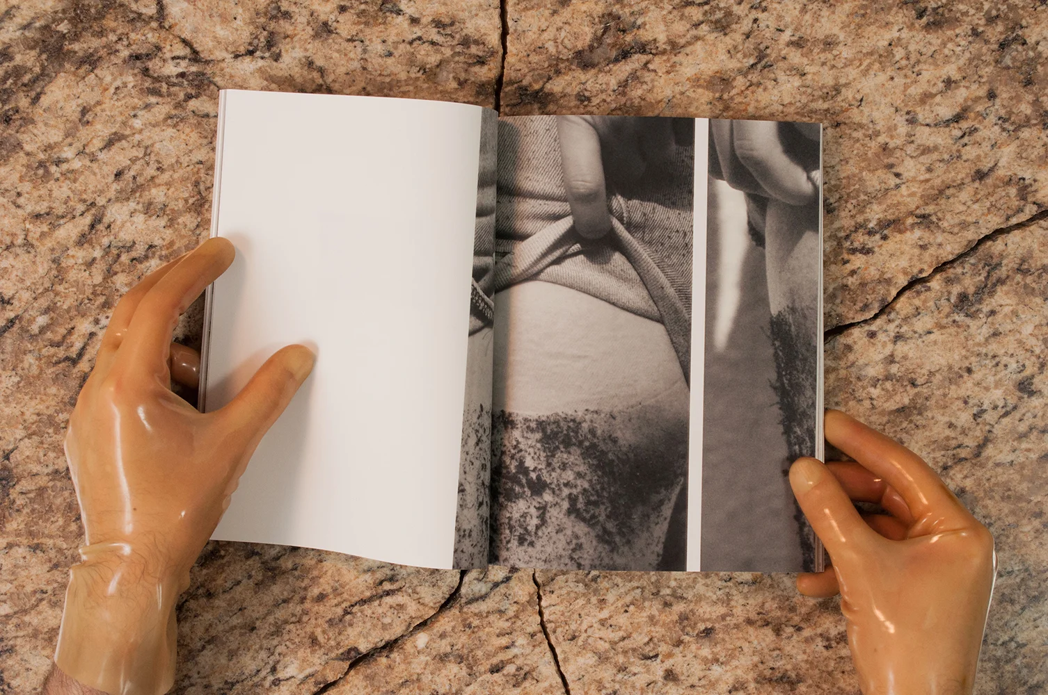 Residing in a space between zine and book, a photographic collaboration between Justin Coakley Hunt and Scott Ener Grover is presented in physical form. 