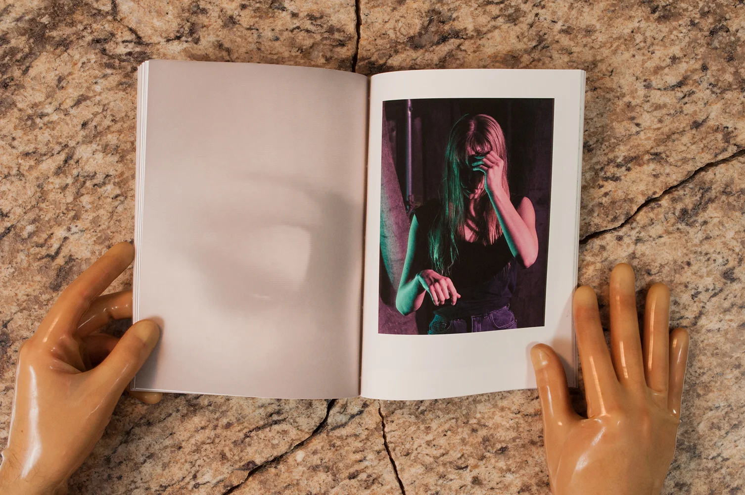 Residing in a space between zine and book, a photographic collaboration between Justin Coakley Hunt and Scott Ener Grover is presented in physical form. 