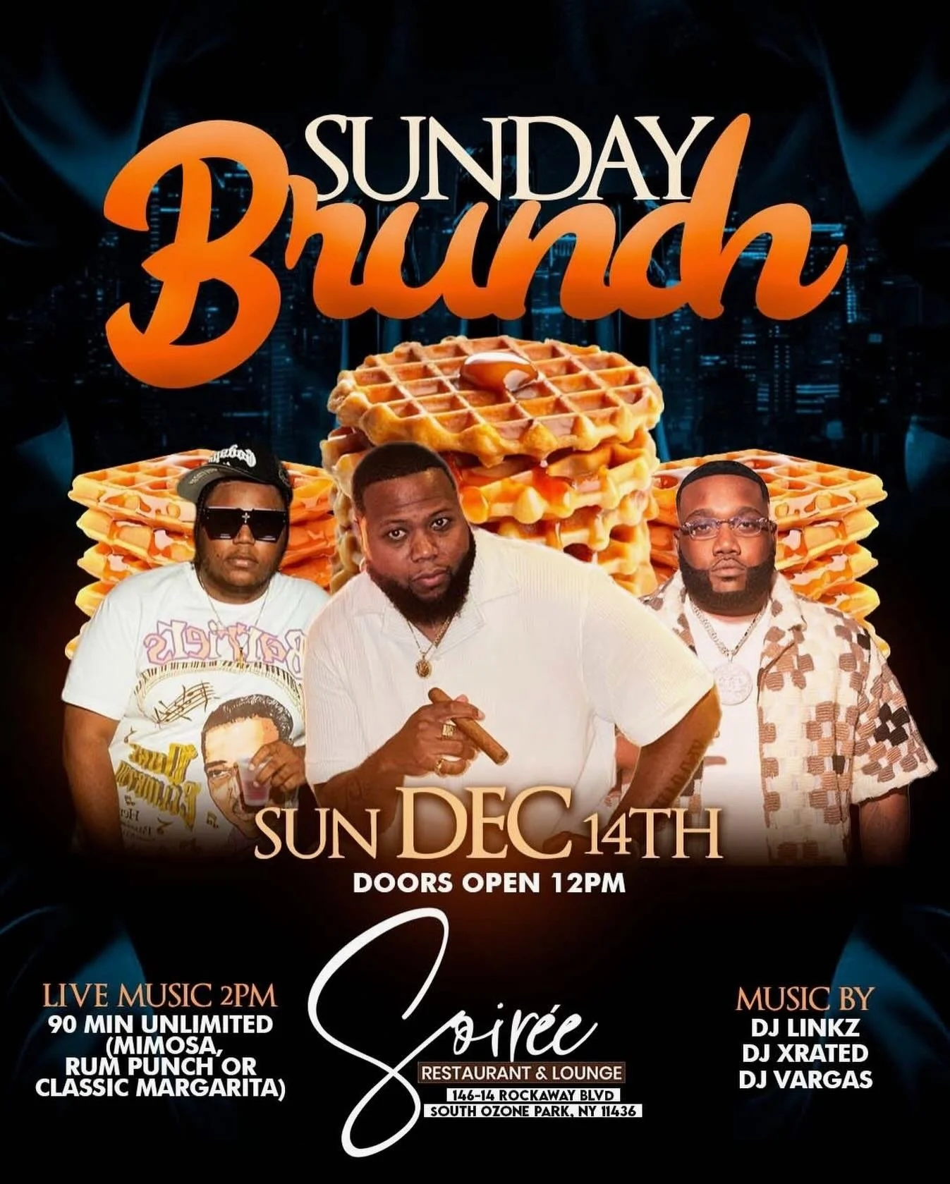 Sunday Funday We Brunch NYC Grand Opening &ldquo;SOIR&Eacute;E&rdquo; &amp; DJ Vargas Debut 😈 🍾 We Gonna Get Right! Pull Up On Me! RSVP ☎️ @soiree_rl _ @djipiphani 

#InVargasWeTrust #HPMG #BransonCognac