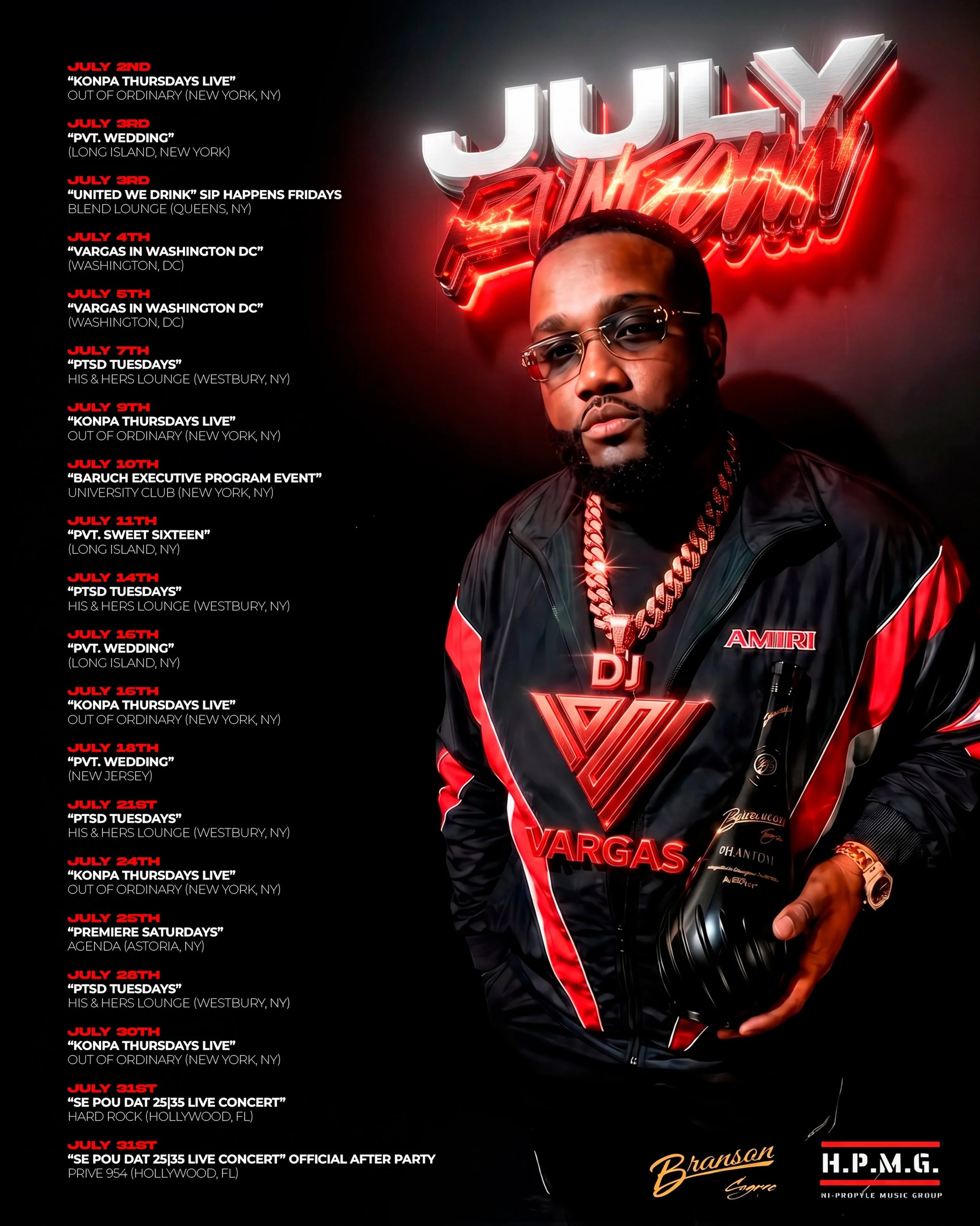 July Is Here! ☀️🔥 ♋️♌️ NY - DC - FL‼️ We Coming In Hot 🛩️ 🏎️ 🏁 Happy Birthday To All The Cancers &amp; Leos! New Month, New Memories, Same Big Vibes. The Schedule Has Landed. Drop It In The Group Chat &amp; Let&rsquo;s Make It A Movie! 📲🎫 See Y