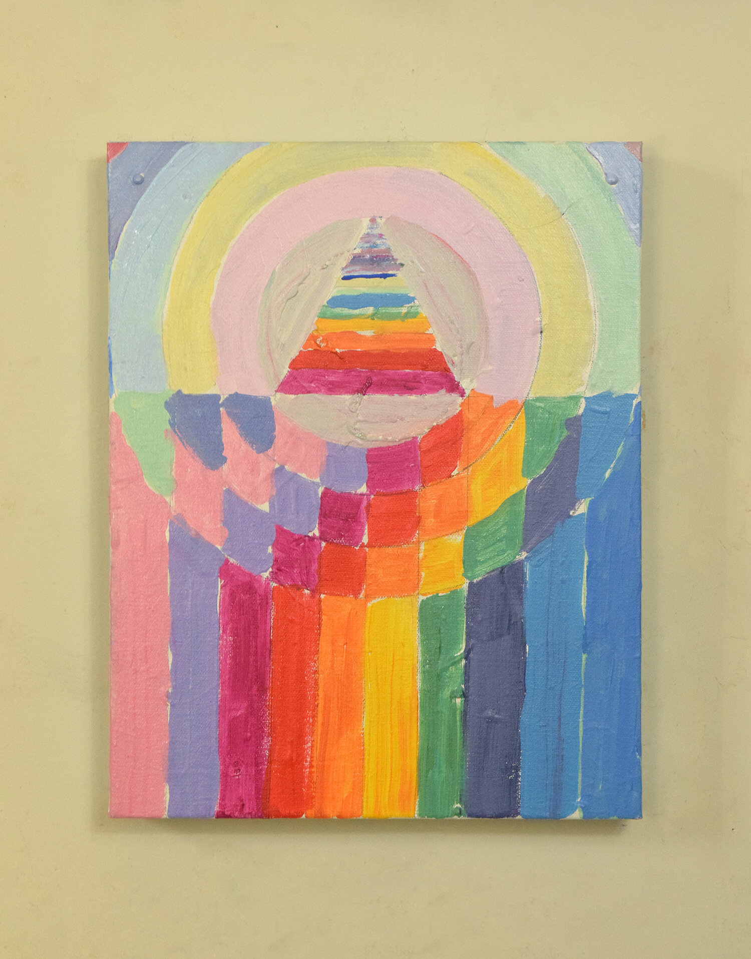 Rainbow Road, acrylic on canvas, 2021, 11 x 14 in.