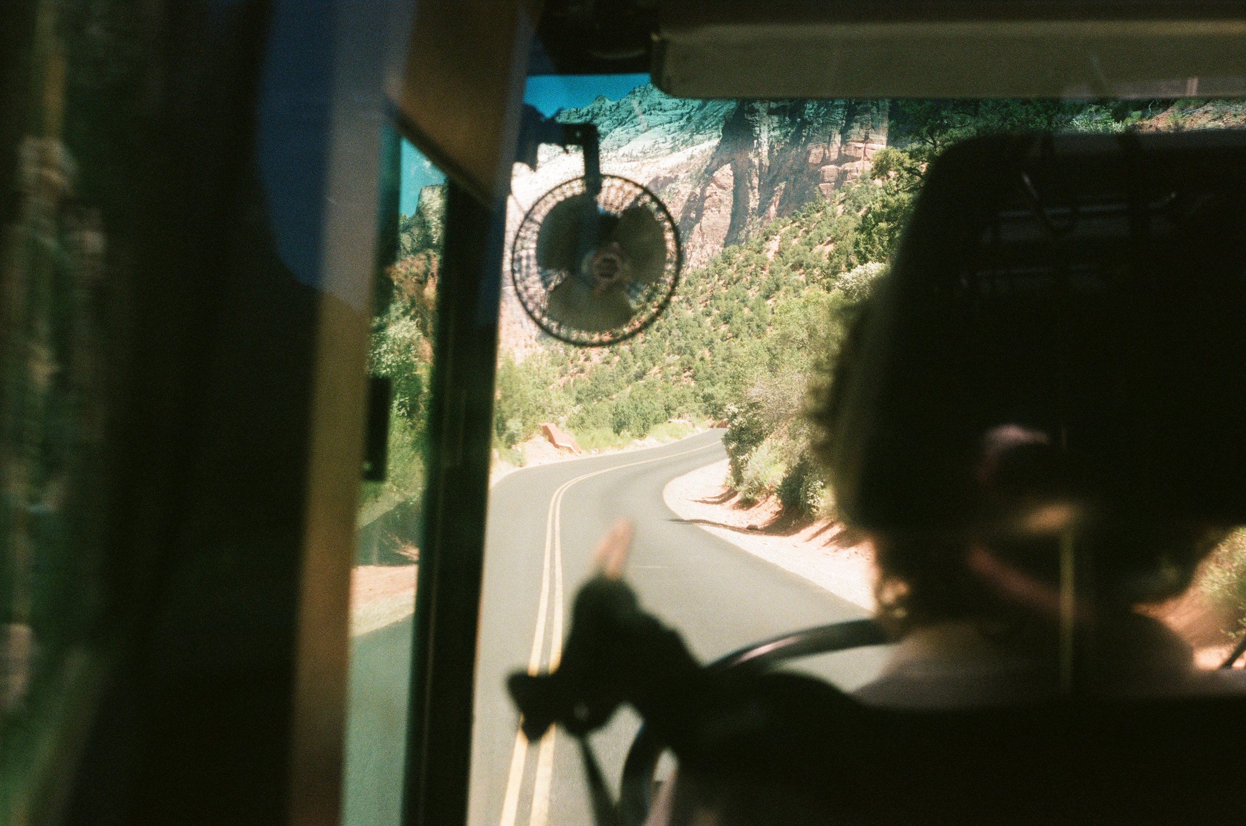  After staying in Zion National Park for a month-long art residency with NPS in 2018, I was lucky enough to be invited back informally two more times, and in 2019 I focused on film photography that felt like being and traveling in the park. I like th