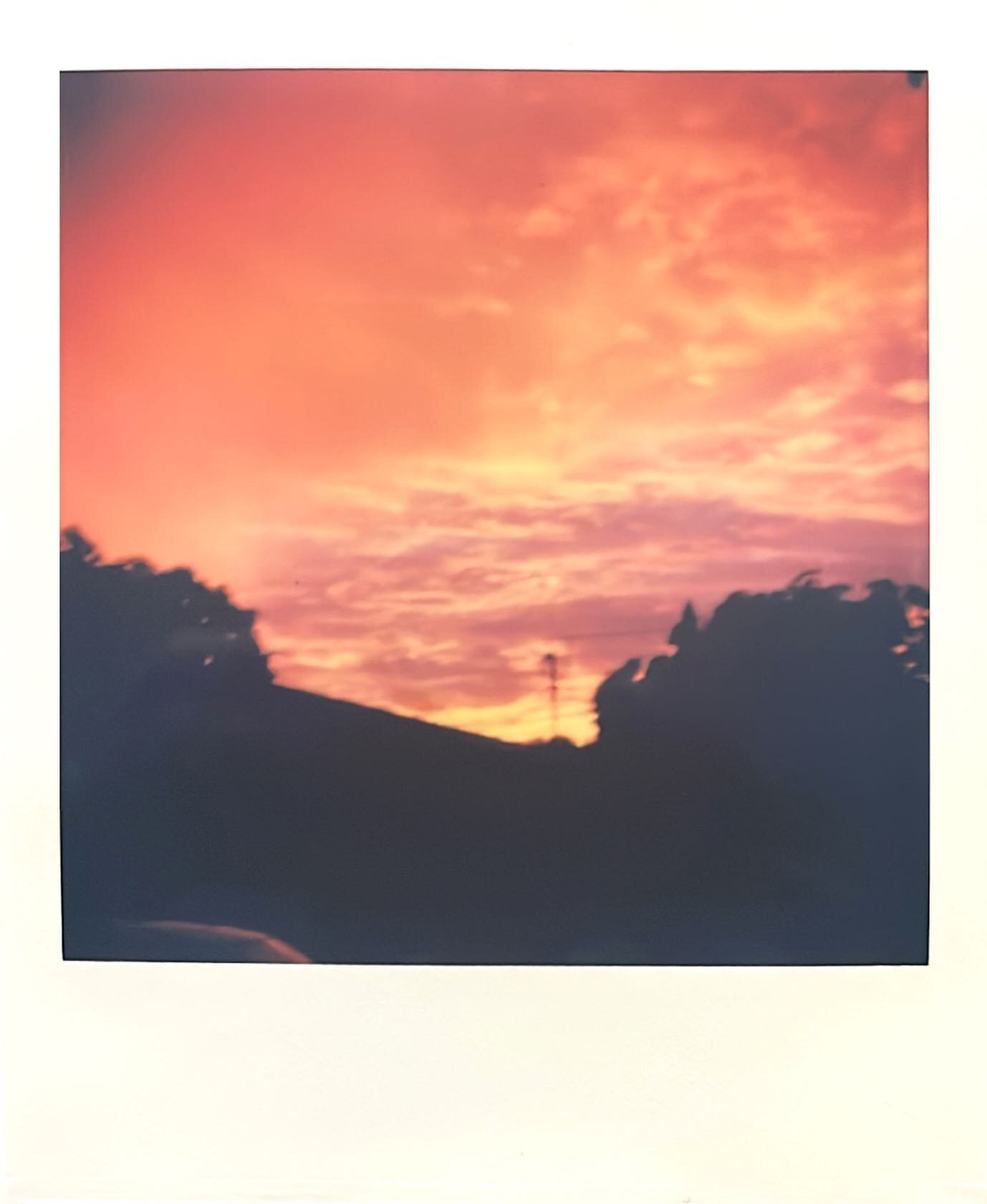 It&rsquo;s always sunset somewhere 🌞☮️ #polaroid