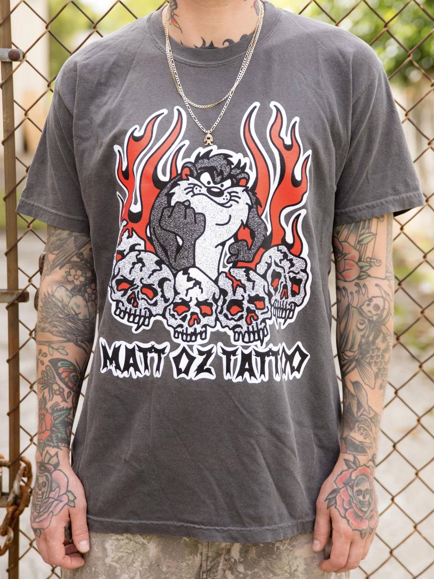 Taz tattoo tee