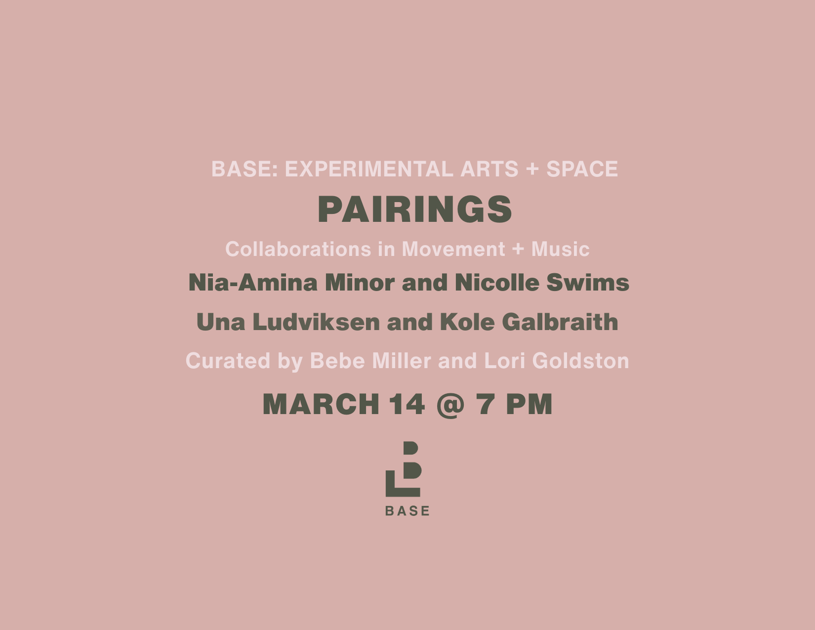 Base Pilot Program Pairings: Collaborations in Movement and Music