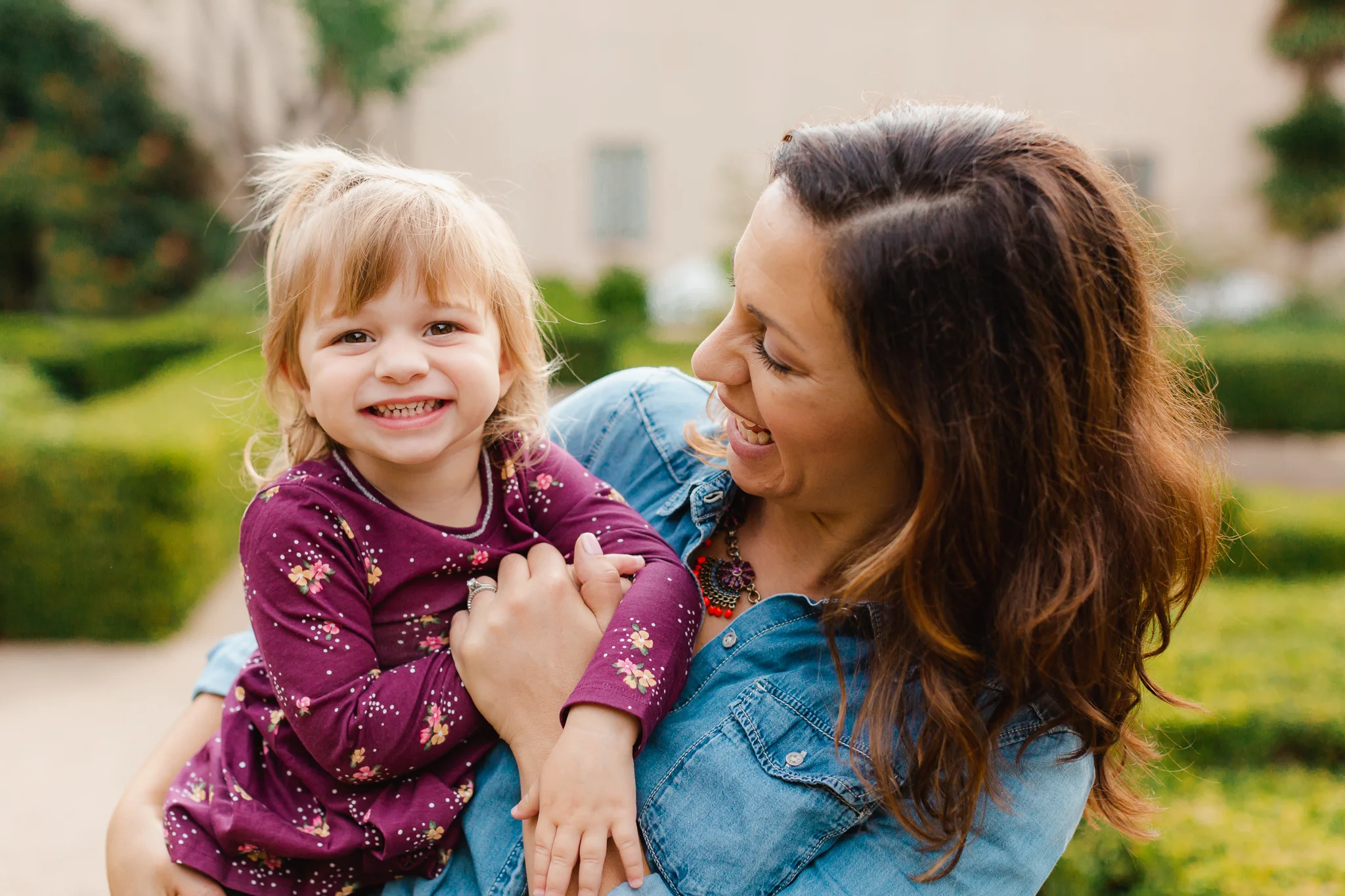 Family photos at Balboa Park