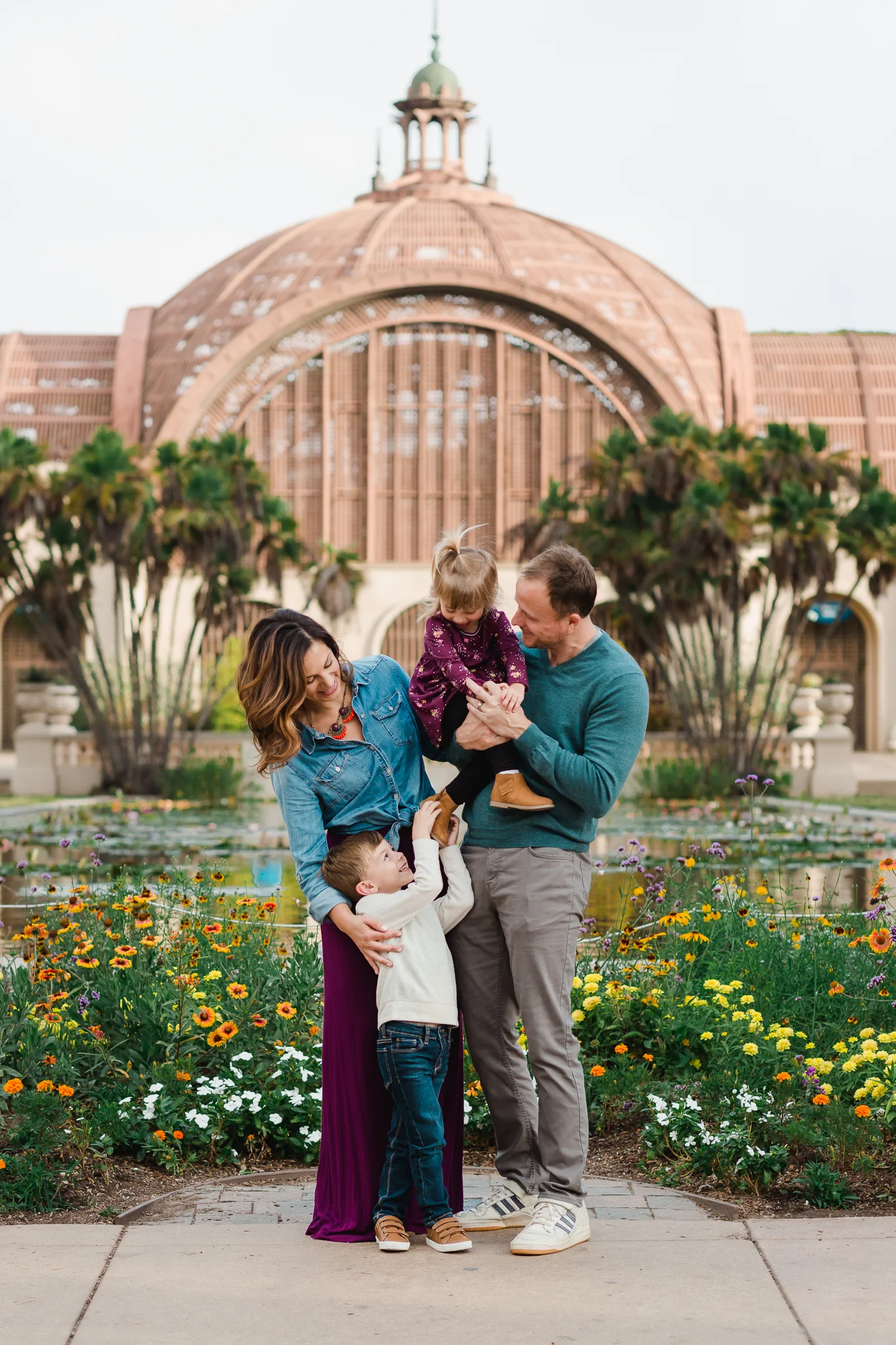 Botanical Building in Balboa Park San Diego Family