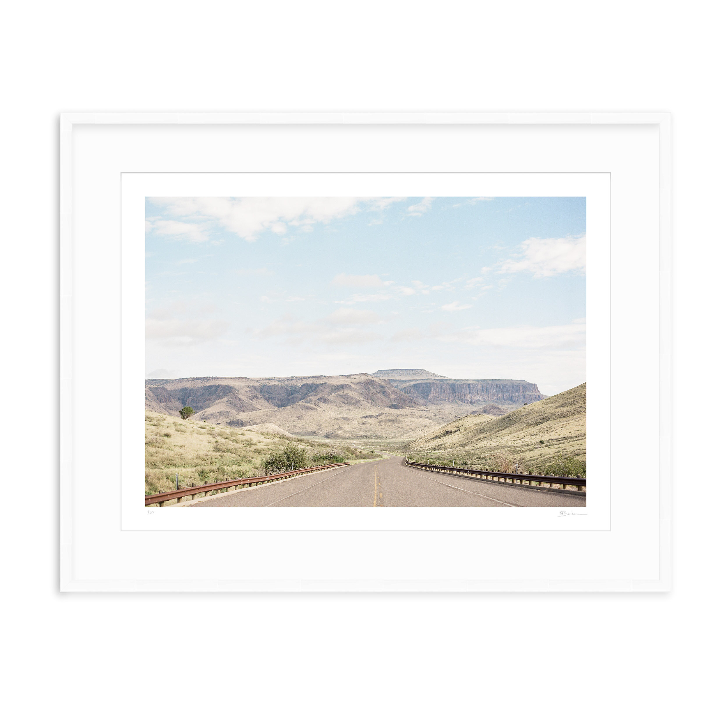 Kayla Barker Fine Art Photograph West Texas Big Sky White Frame.jpg