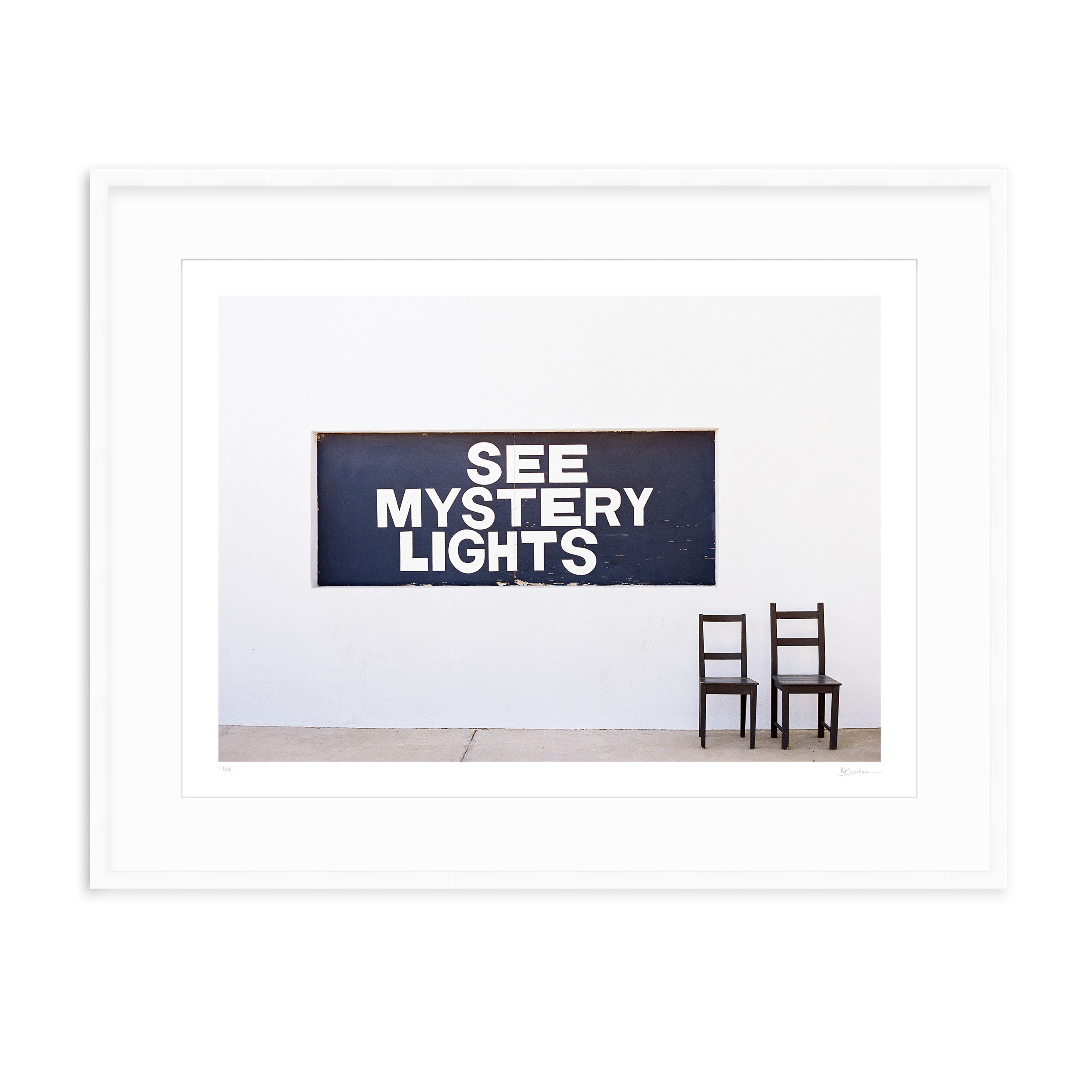 Kayla Barker Fine Art Photograph West Texas See Mystery Lights White Frame.jpg