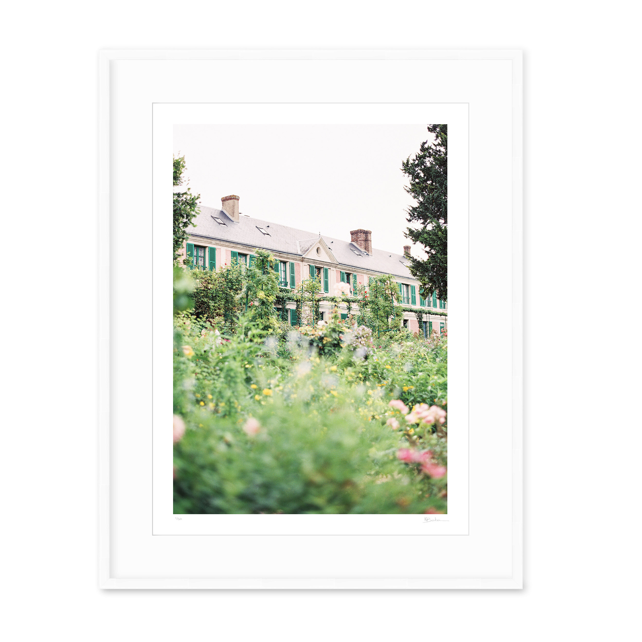 Kayla Barker Fine Art Photograph Monet's Garden Hidden in the Garden White Frame.jpg