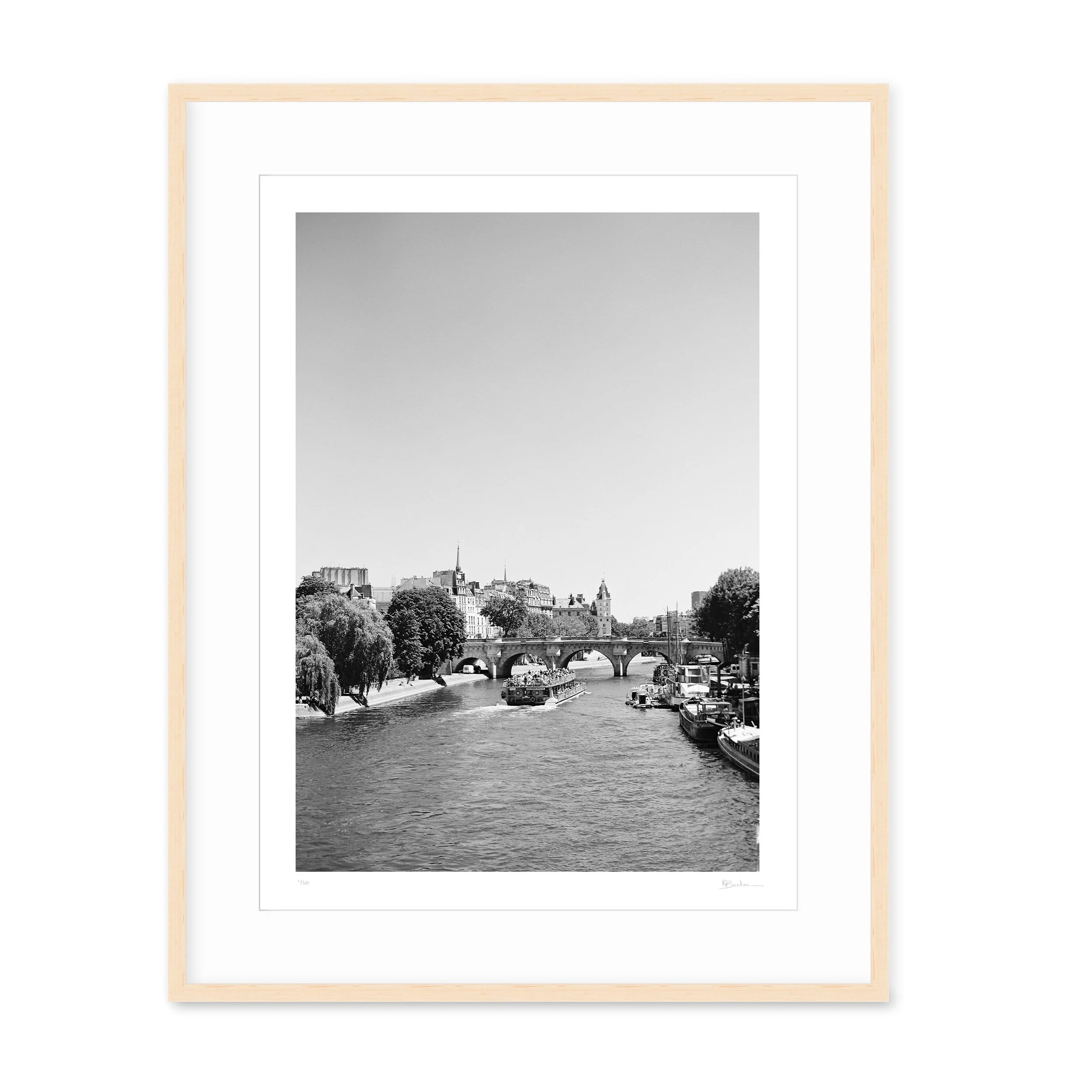 Kayla Barker Fine Art Photograph Paris Down the Seine Natural Frame.jpg