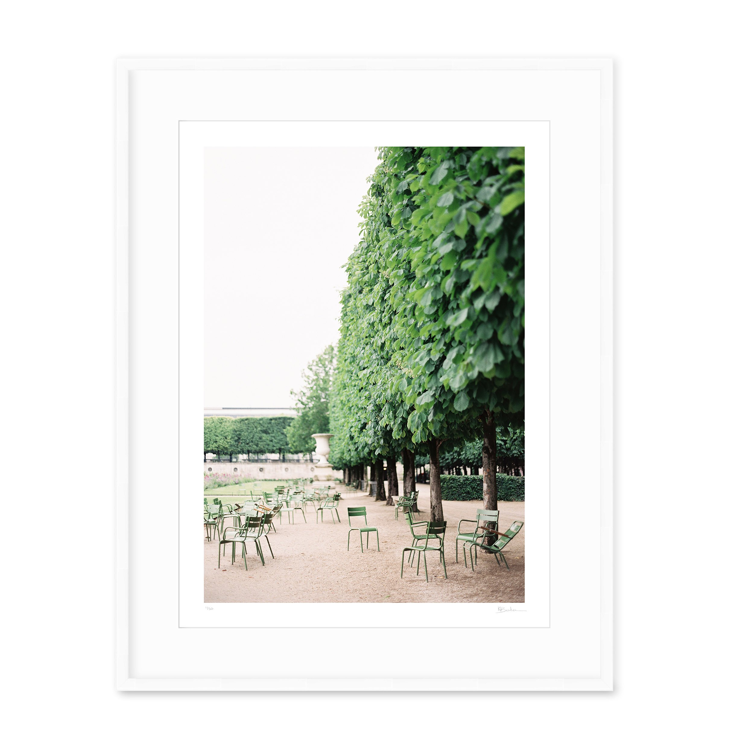 Kayla Barker Fine Art Photograph Paris Relaxing at Tuileries White Frame.jpg