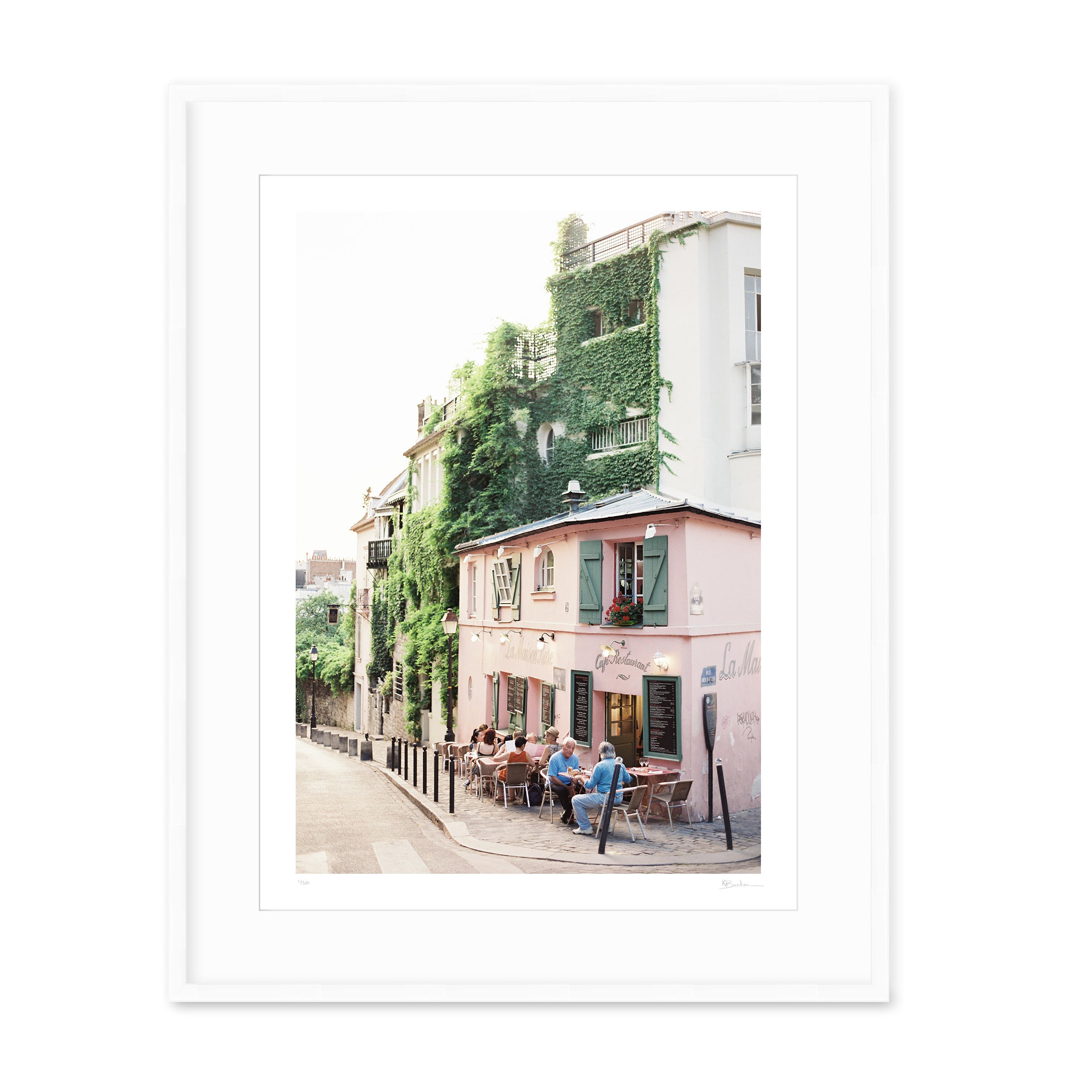 Kayla Barker Fine Art Photograph Paris La Maison Rose White Frame.jpg