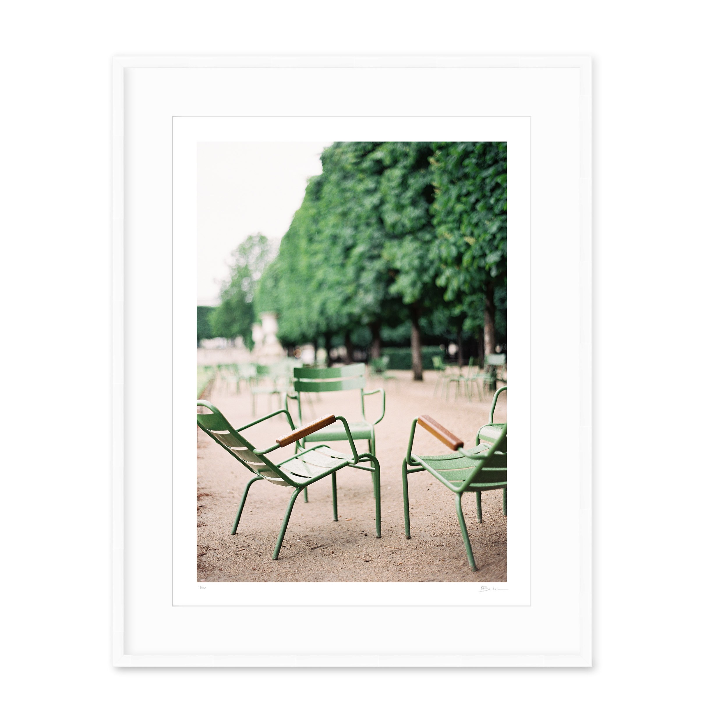 Kayla Barker Fine Art Photograph Paris Senat Chairs White Frame.jpg