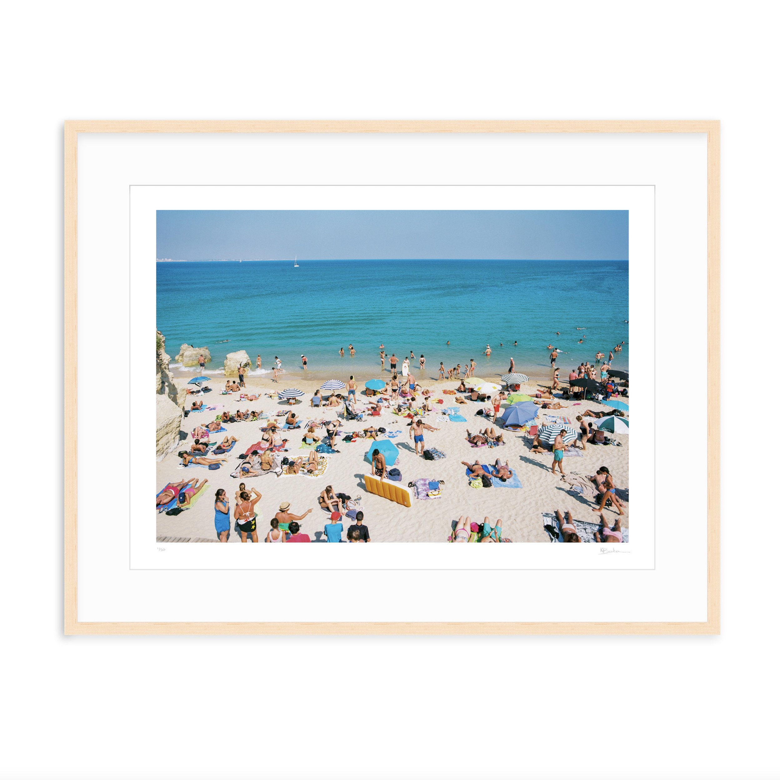 Kayla Barker Fine Art Photograph Portugal Beaches Hot Summer Day Maple Frame.jpg