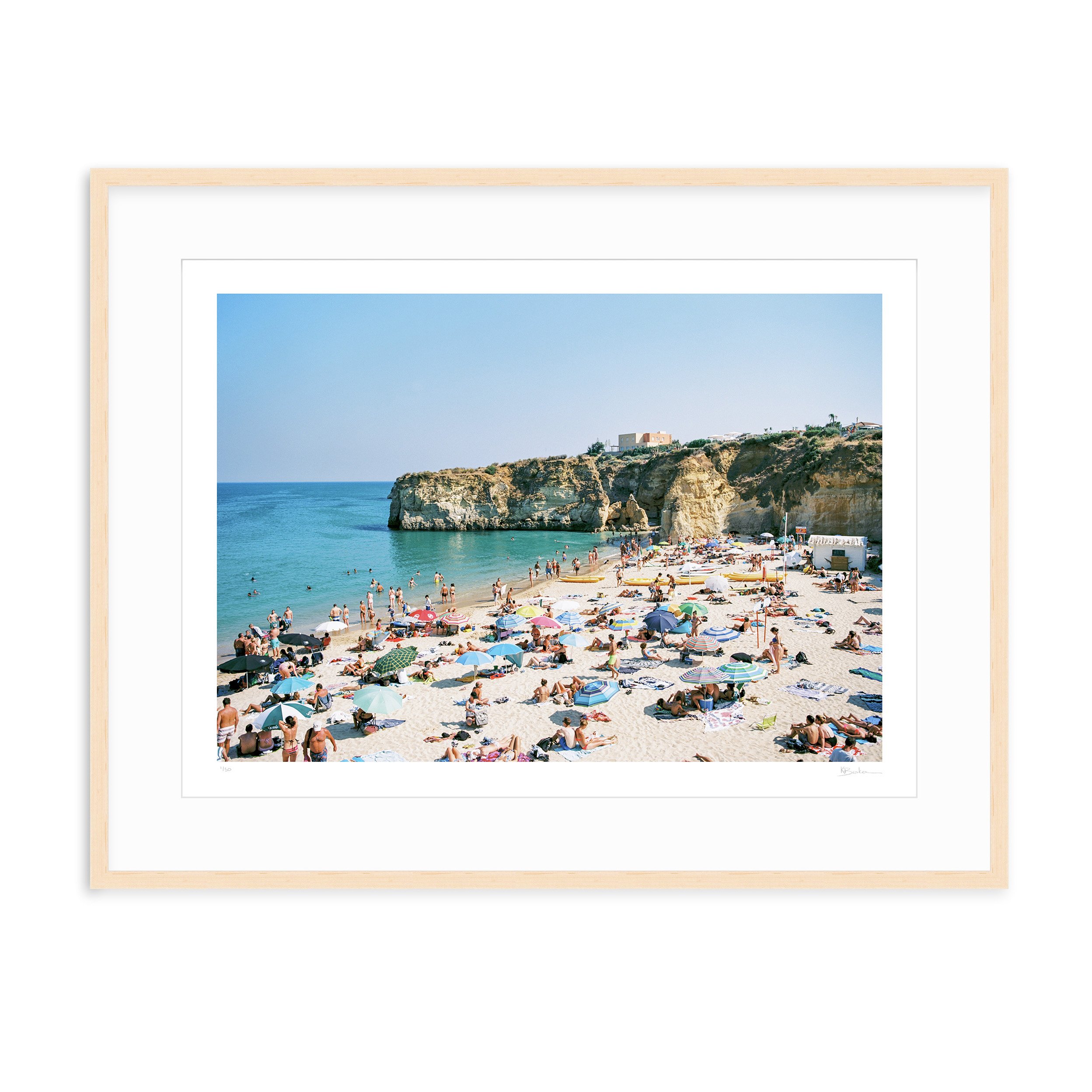 Kayla Barker Fine Art Photograph Portugal Beaches Lagos Beach Maple Frame.jpg