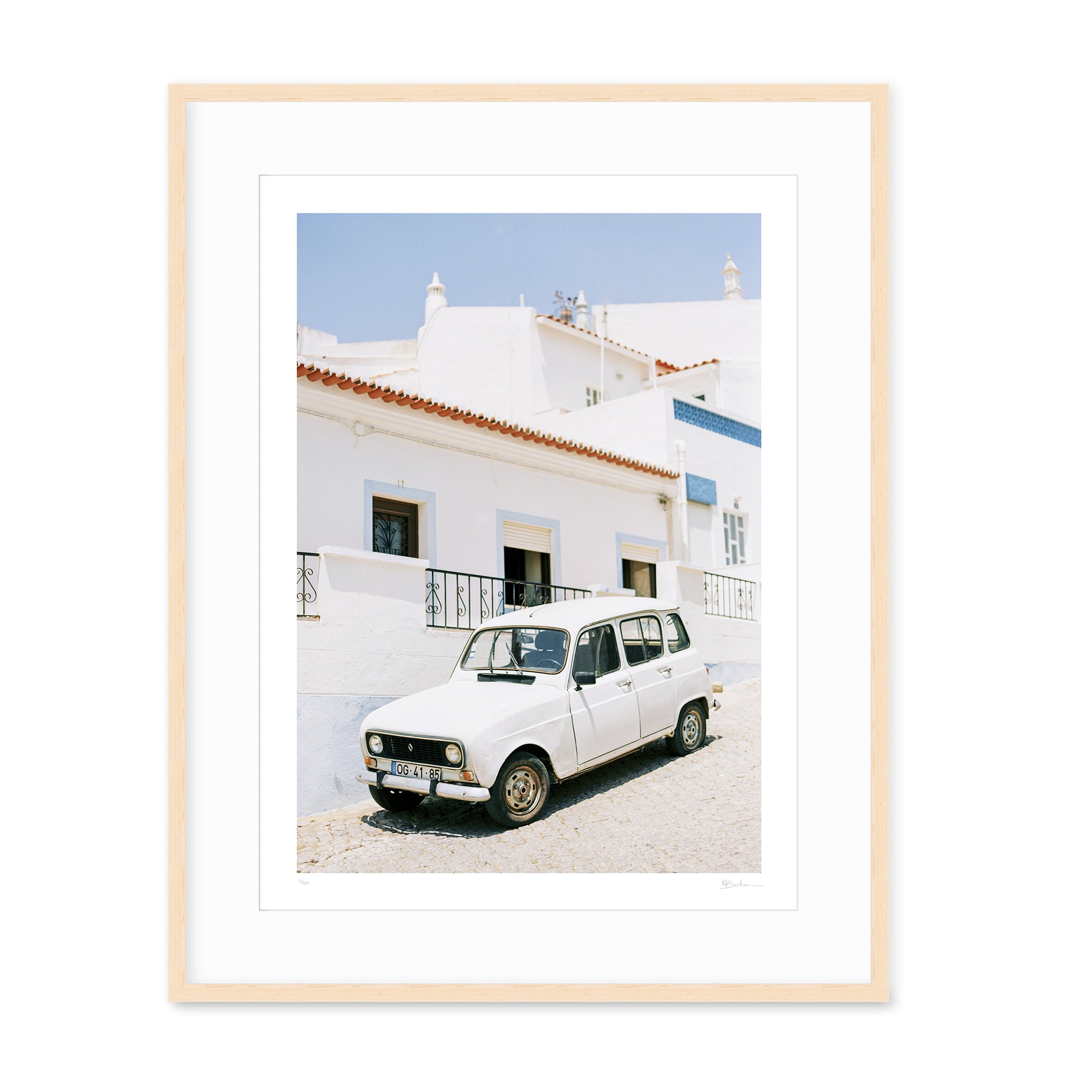 Kayla Barker Fine Art Photograph Portugal Beaches Portuguese Car Maple Frame.jpg