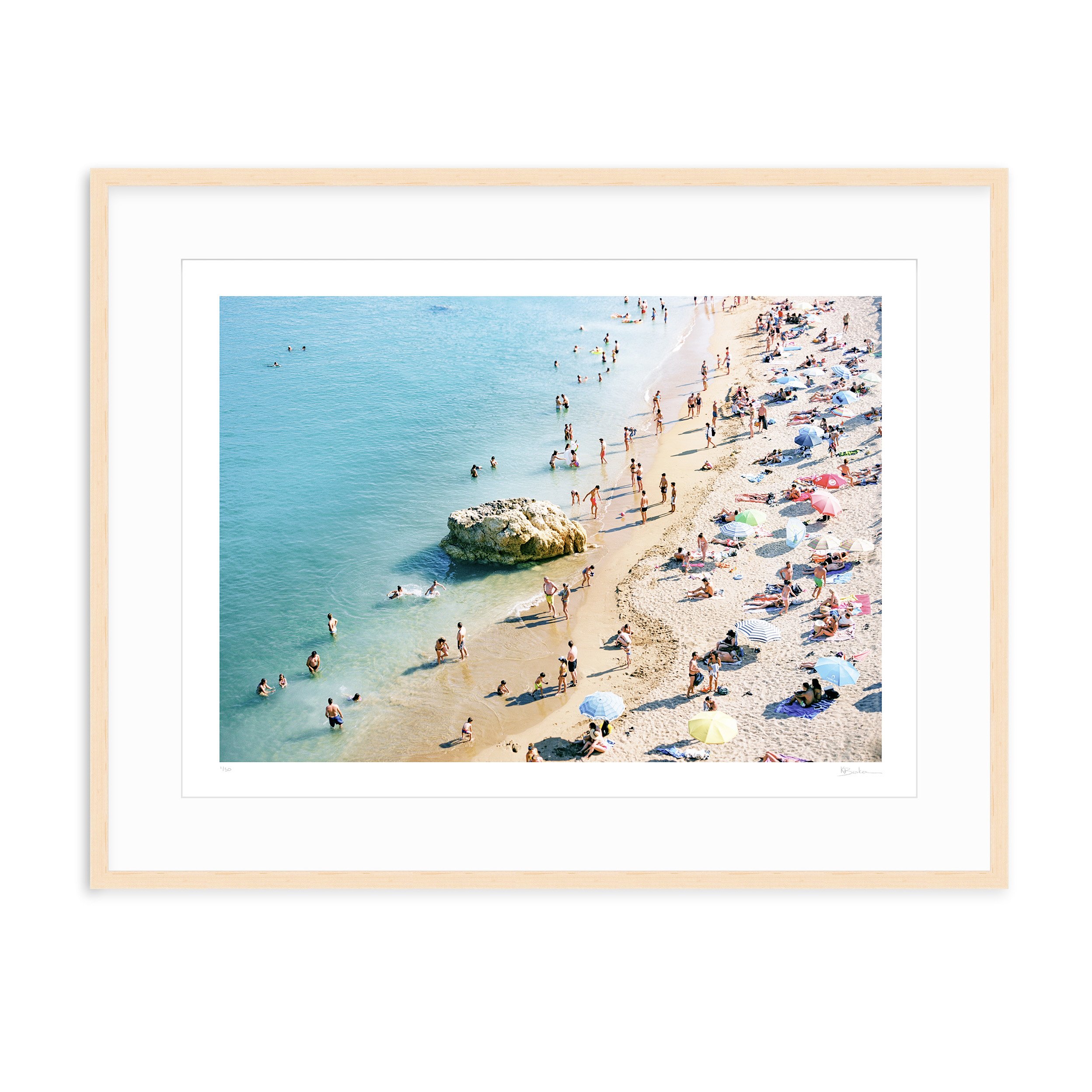 Kayla Barker Fine Art Photograph Portugal Beaches Summer Swim Maple Frame.jpg