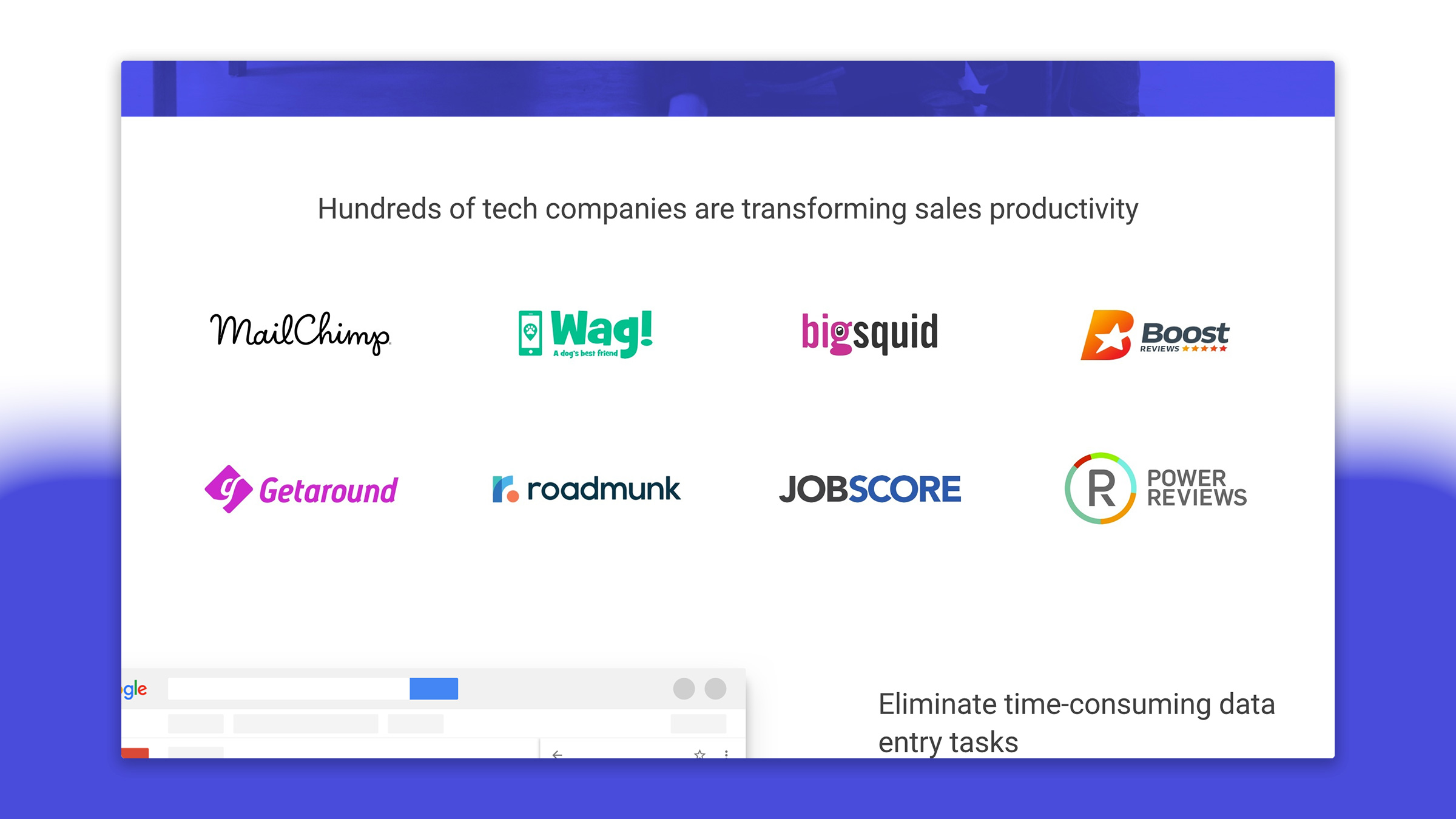 Our Technology industry page targeted the new breed of tech-driven startups. The logo grid on all of our pages was easily updatable via the CMS, making it easy to reconfigure by anyone on our marketing team. 