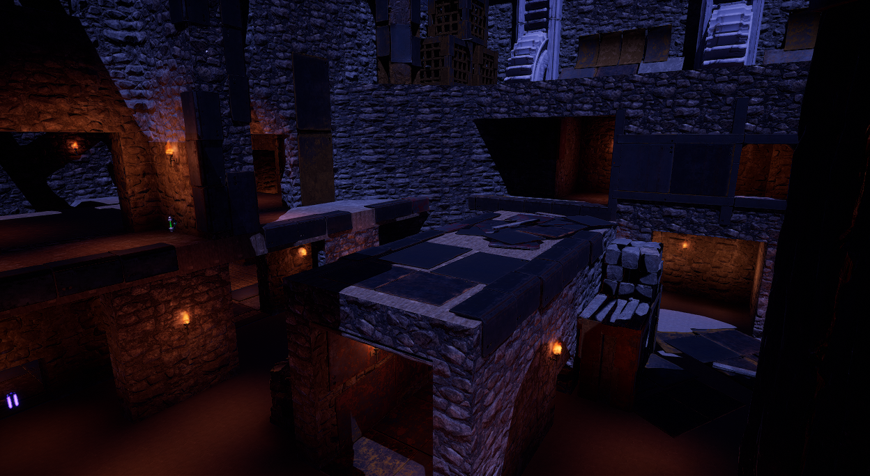 Added some props to break up repeating textures.