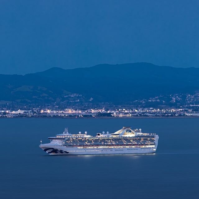 Saw this walking @thanksquake last night. Moored in my backyard (for the time being), the #GrandPrincess. The passengers have all left, now it&rsquo;s just the crew under #quarantine until the ship docks somewhere for a full decontamination.
.
#canon