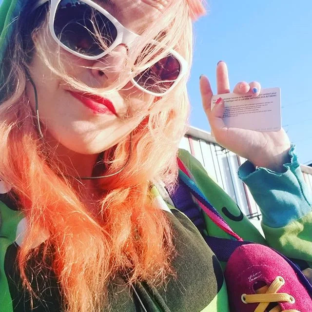 LA &amp; waiting for a bus like a magic skate dragon 
#redheads #red #LA #imadragon #color #skatelife #publictransportation #wheels #california #puffpuffpass