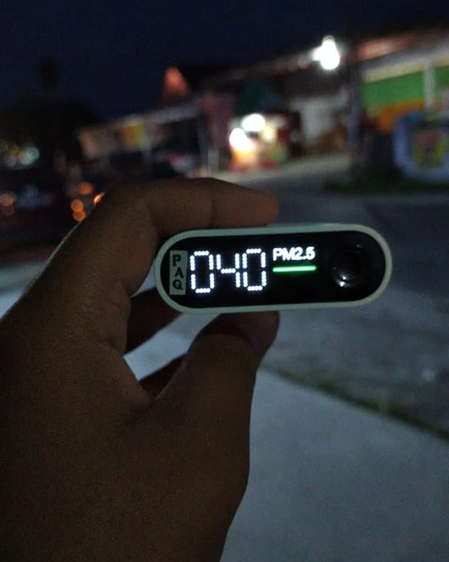 2019-11-18 17:38 WIB⁣⁣
Lokasi: Jl. Rajawali Km,1
#Palangkaraya, #KalimantanTengah (luar ruangan/outdoor)⁣⁣
⁣⁣
#PARTICULATEMATTER:⁣⁣
PM 2,5: 40 ug/m&sup3; ⁣
&mdash;&mdash;&mdash;&mdash;⁣⁣⁣
BATAS AMAN Kandungan Partikel Polutan PM2.5⁣⁣
- WHO (Batas Nor