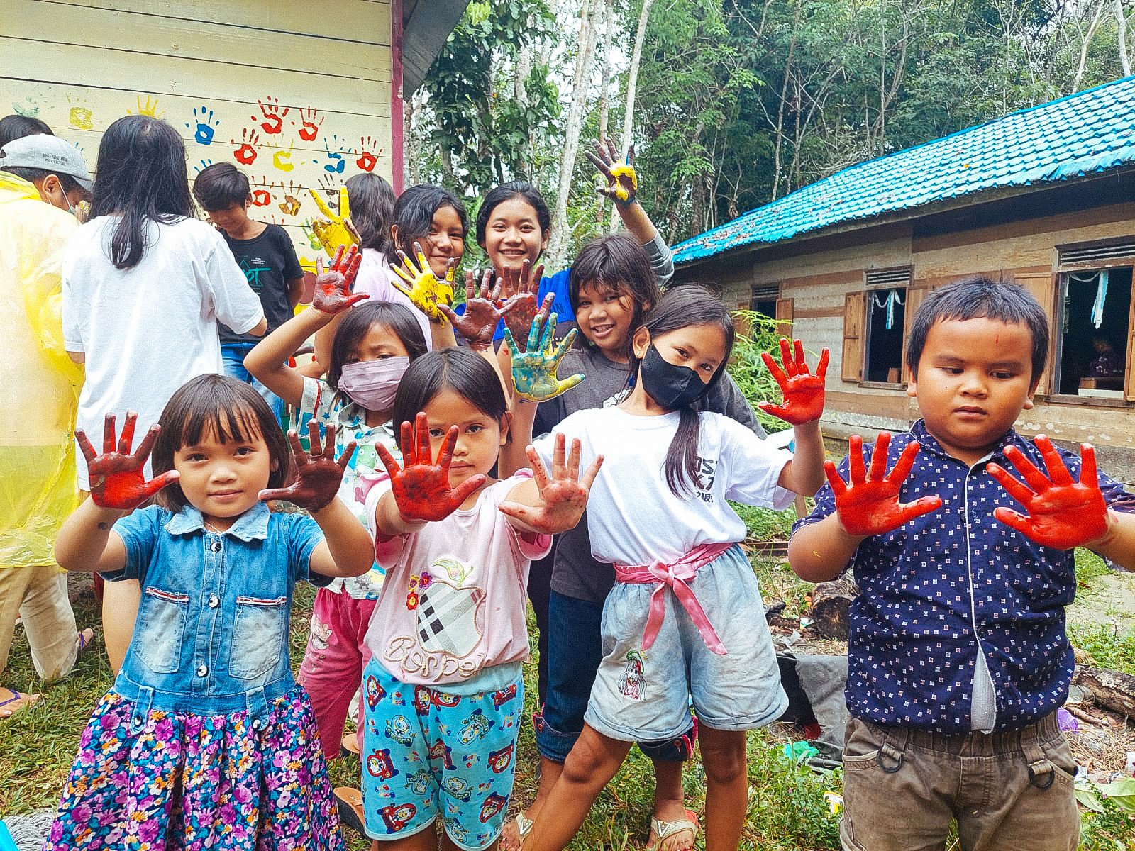 Renovating library in Talekoi village, a mission to re-painting literacy in the rural Kalimantan     