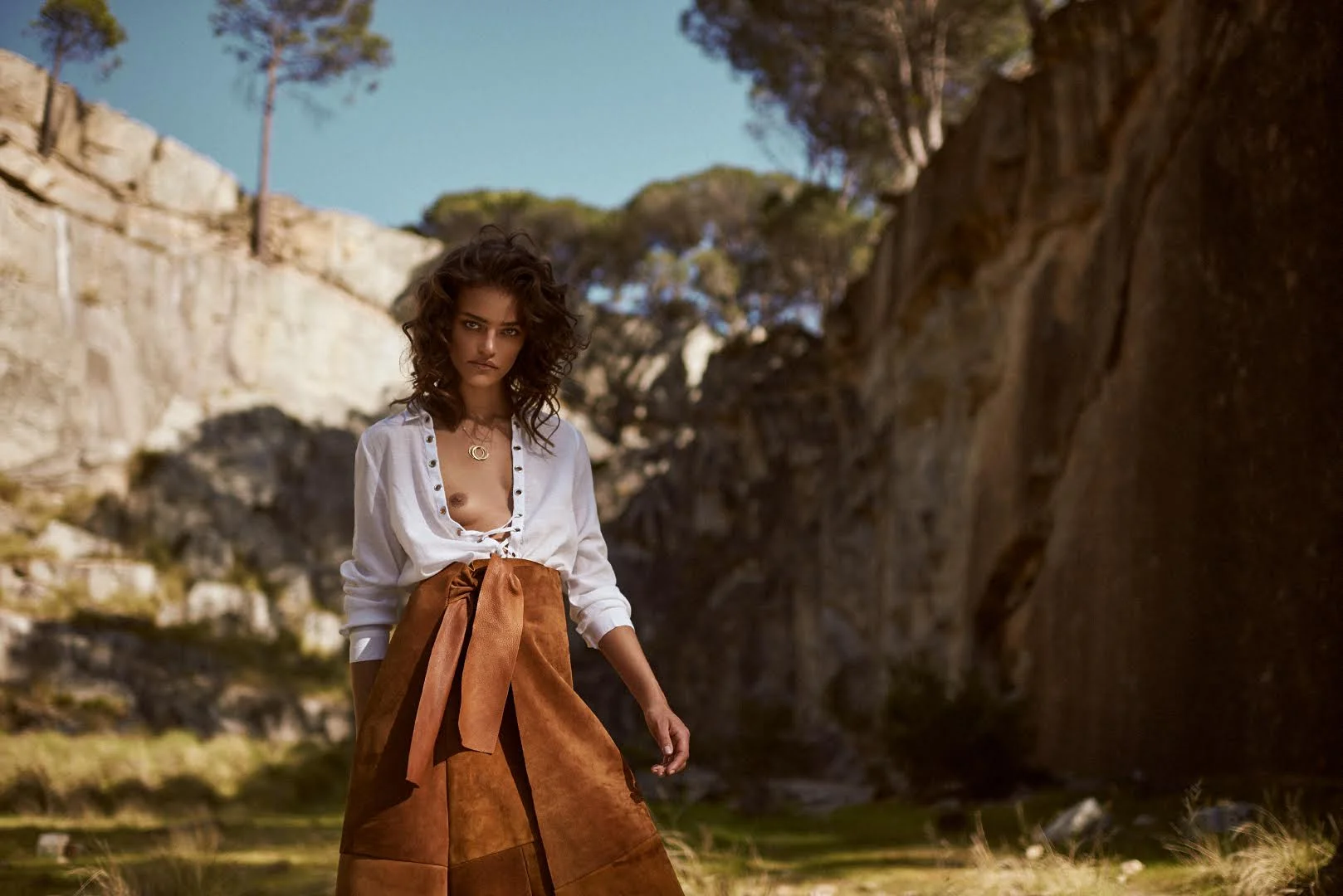 Criss cross shirt and wrap skirt, Noël of Me by Demet Karatas