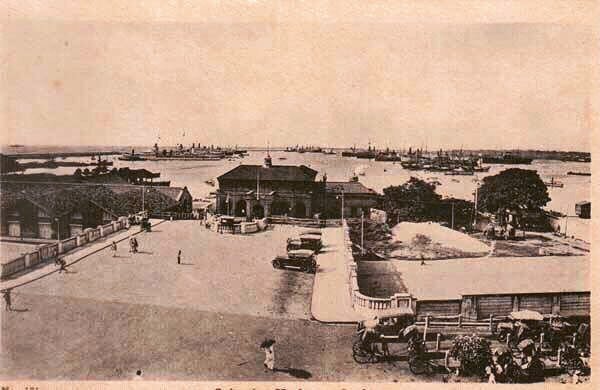 The Colombo Harbour taken from the Grand Oriental Hotel #history #discover #Colomboport #colombowalks #srilanka #colombo #tour #walk