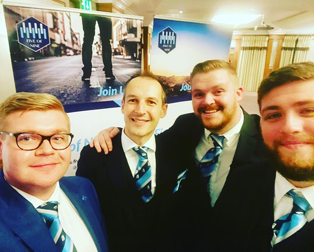 #5of9 we’re out in force at tonight’s @warwickshire_freemasons initiates supper. 10 new members! @nymc_uk @unitedgrandlodgeofengland