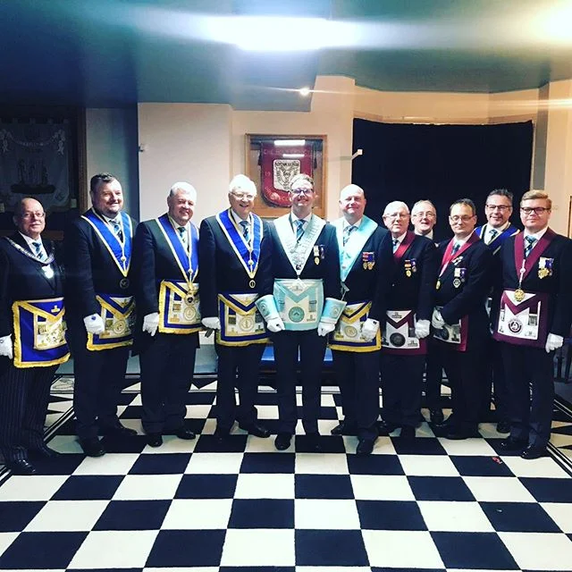 Congratulations to W Bro Charles Ingram, one of our #5of9 members who was installed as WM of Coventry Foundation Lodge last night by his father. #freemasonry @unitedgrandlodgeofengland @nymc_uk