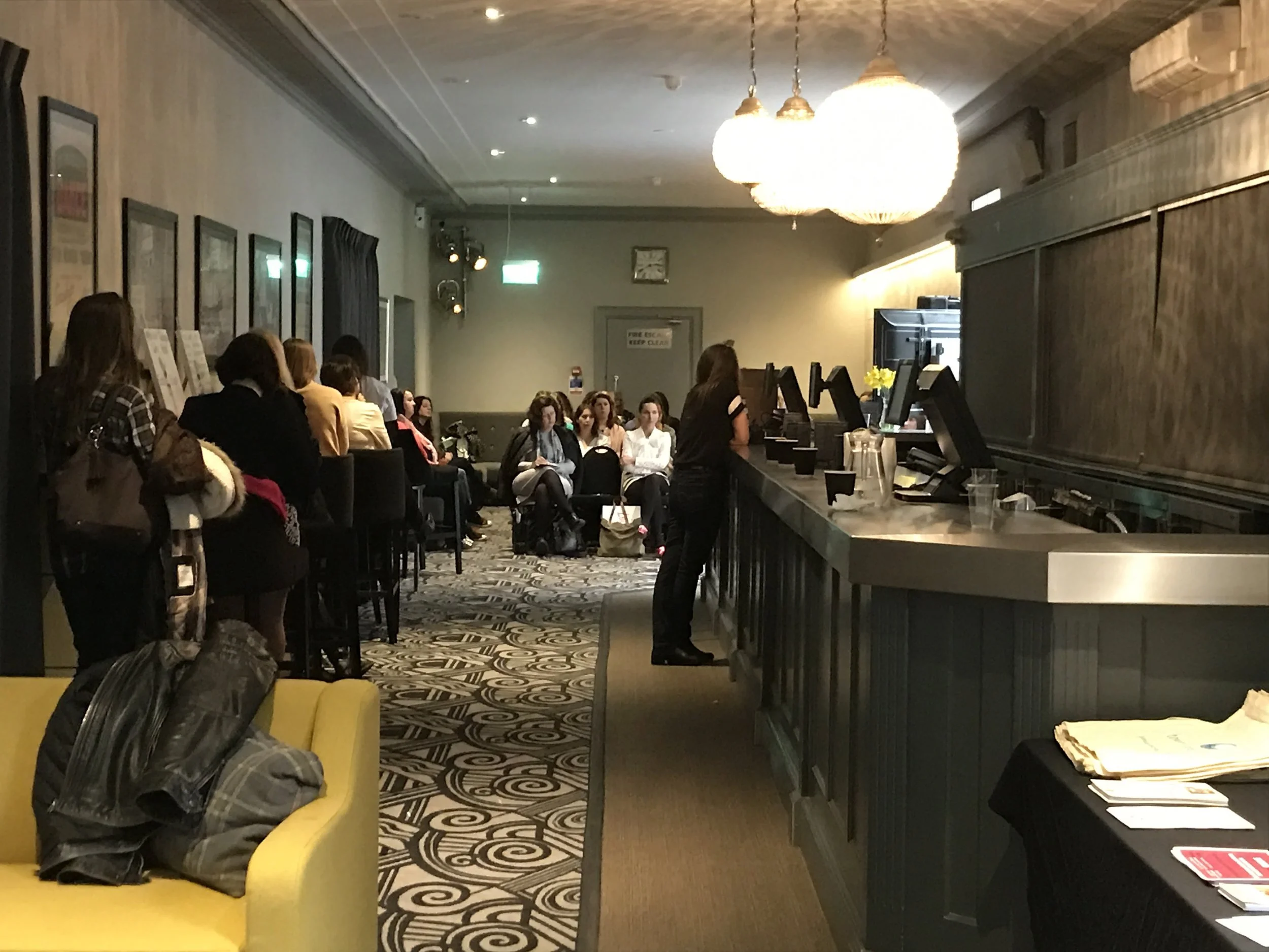 The bar is full for my talk!