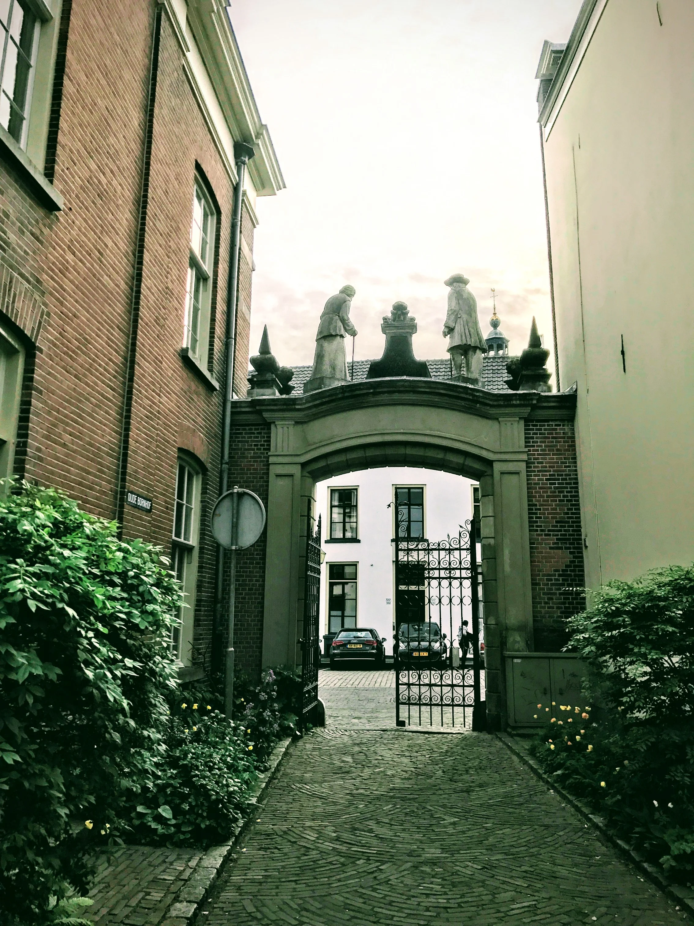 An 18th century gate in the old city of Zutphen.