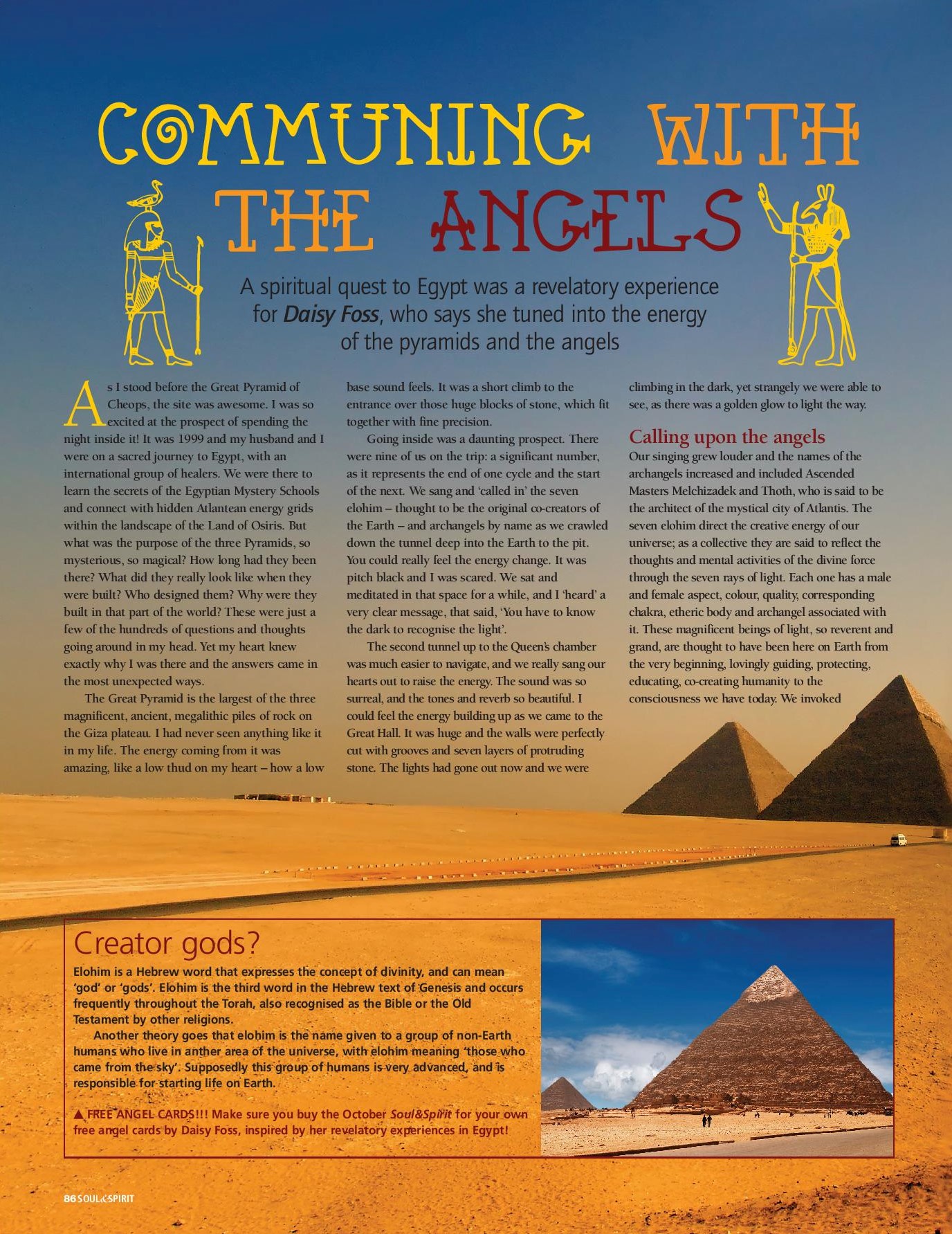 Communing With the Angels in Egypt