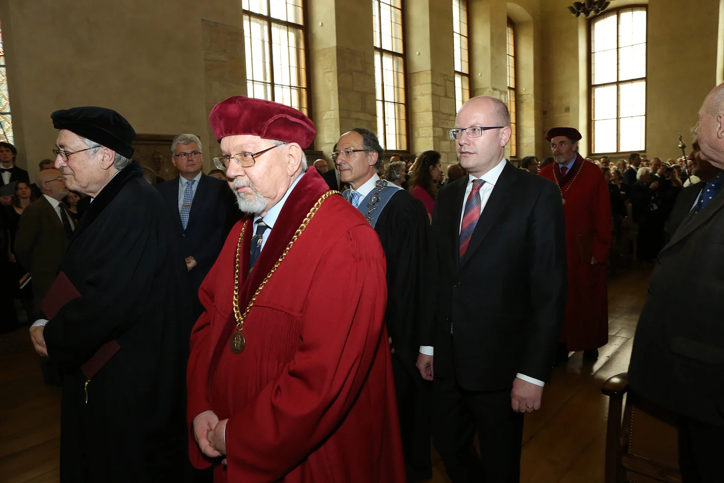 Premier Sobotka wziął udział w obchodach rocznicowych na Uniwersytecie Karola w Pradze