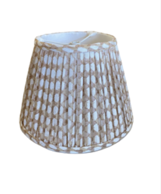 Pair of Fermoie Wicker Lampshades